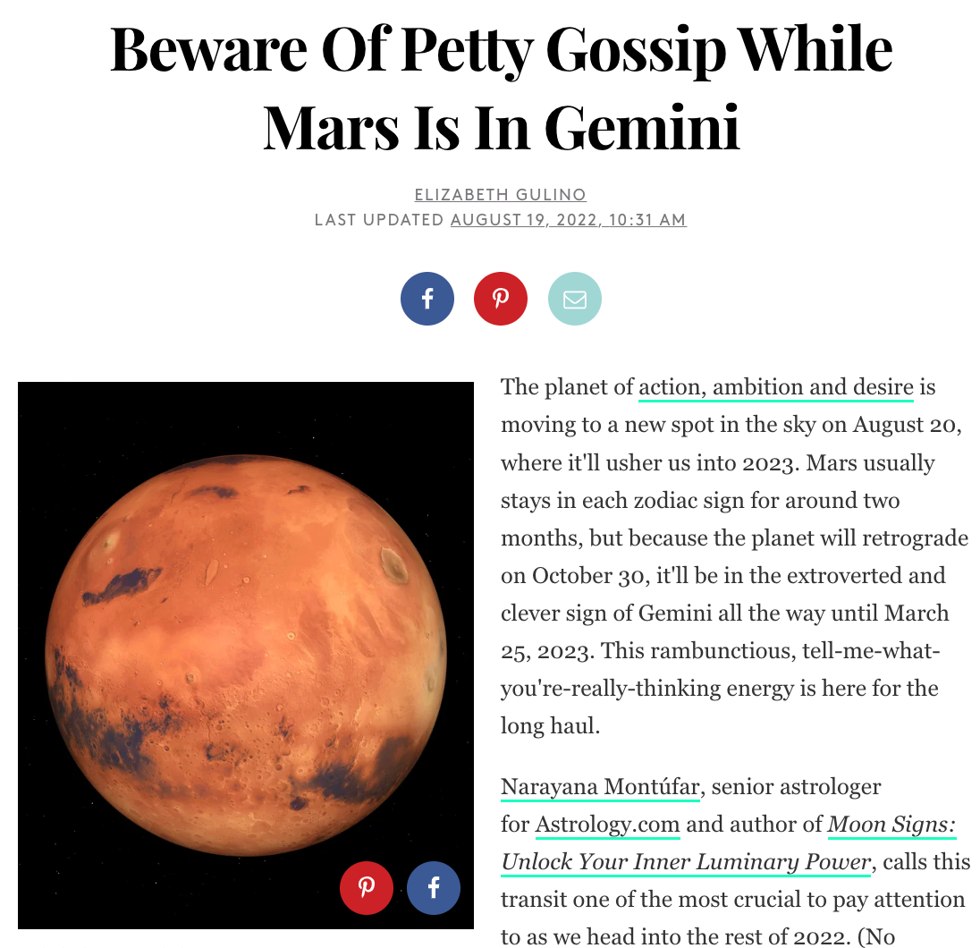 Beware Of Petty Gossip While Mars Is In Gemini