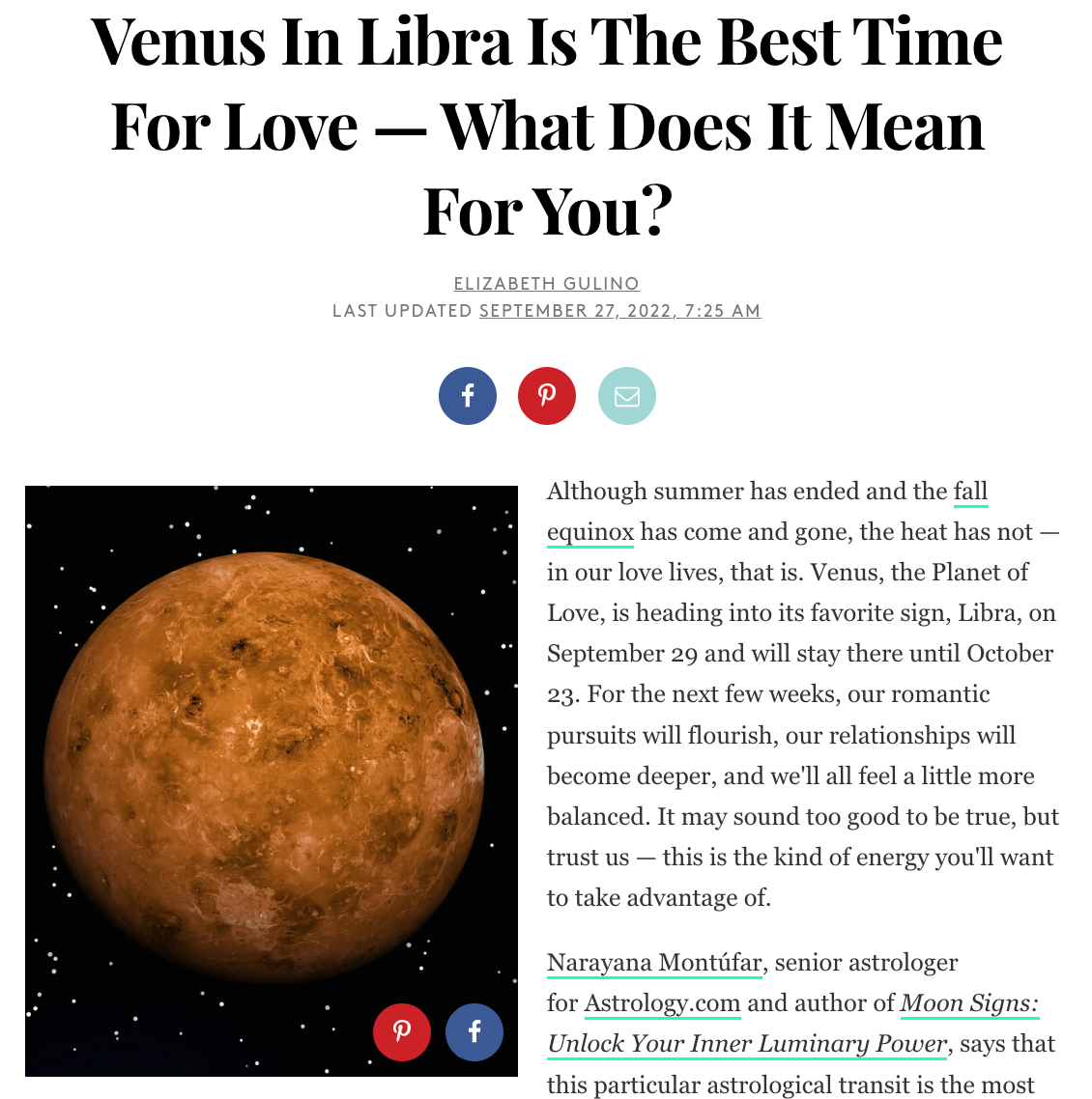Venus In Libra Is The Best Time For Love — What Does It Mean For You?