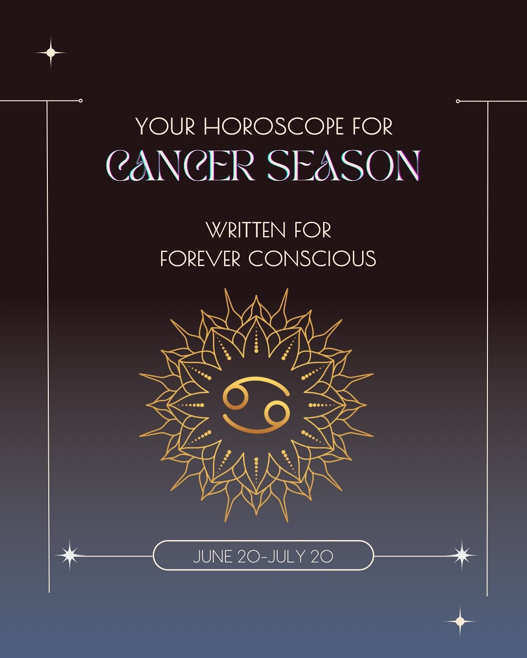 Cancer season&mdash;arriving between June 20 and July 20&mdash;is one of the most positive solar seasons of 2025. Being the first water sign of the zodiac, the Crab&rsquo;s nurturing influence is always a yearned, welcoming vibration after the bustli