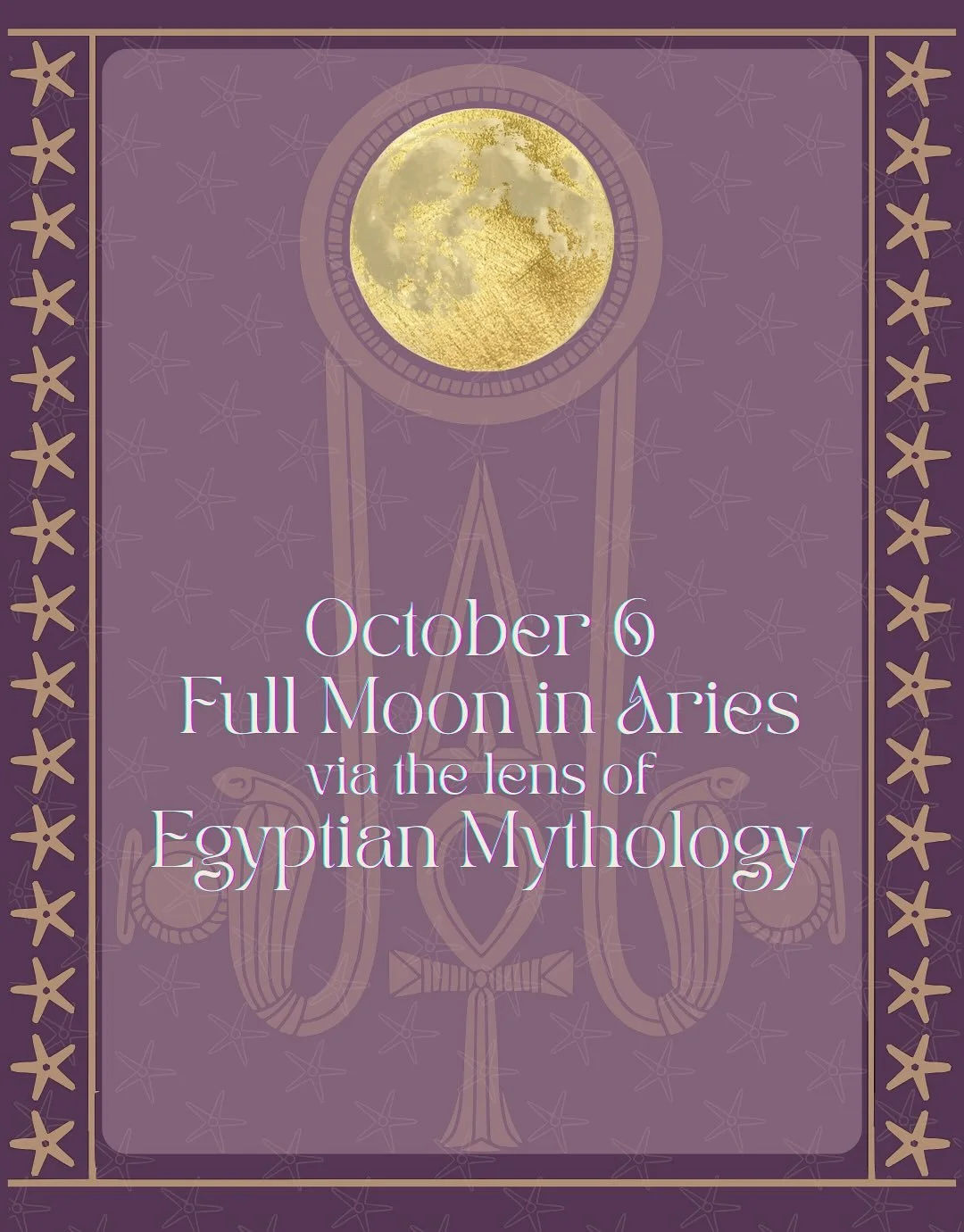 🌕 This Aries Full Moon is pure fire energy &mdash; and the Egyptian deities connected to it hold powerful keys for us now.

✨ Isis teaches devotion + self-love.

🔥 Set awakens raw power + courage.

⚖️ Maat restores balance + truth.

🌅 Khepri guide