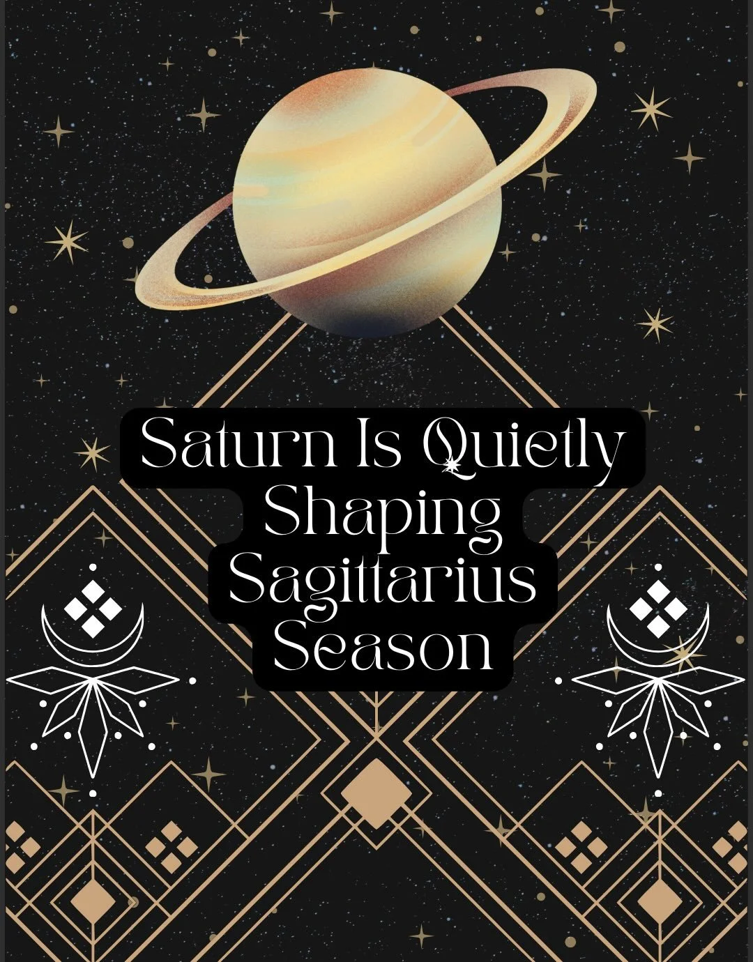 ✨ Saturn isn&rsquo;t just influencing Sagittarius season&mdash;it&rsquo;s preparing us for 2026.

A year of karmic reset. A year where time, destiny, and identity shift.

Since July, Saturn has been retrograde, refining, restructuring, and removing w