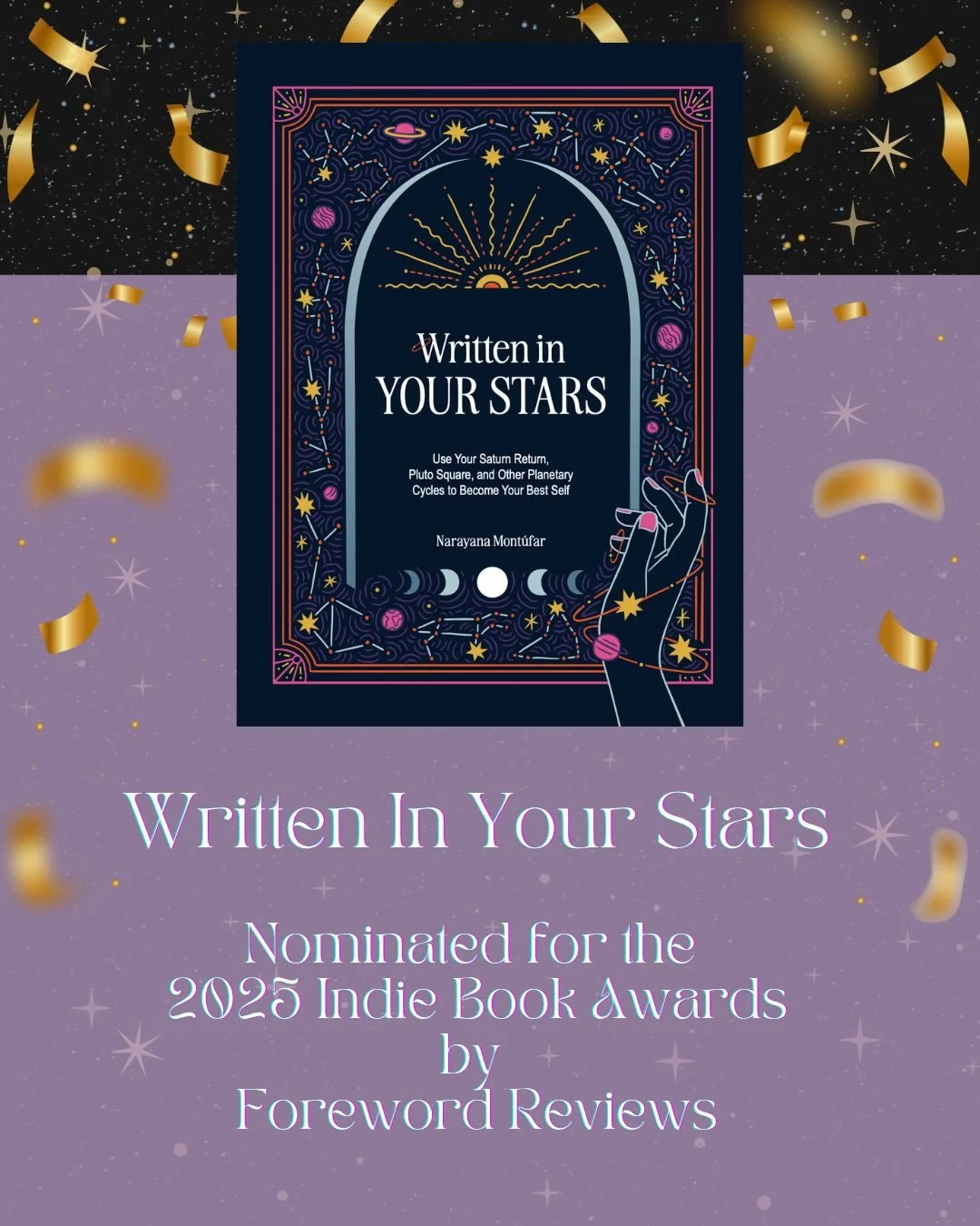 🌹📖✨BIG NEWS ✨📖🌹

I am so proud to announce that my second book, Written In Your Stars, has been named a finalist by Foreword Reviews for their 2025 Indie Book Awards! 

Considering thousands of books compete for this industry award makes this sel