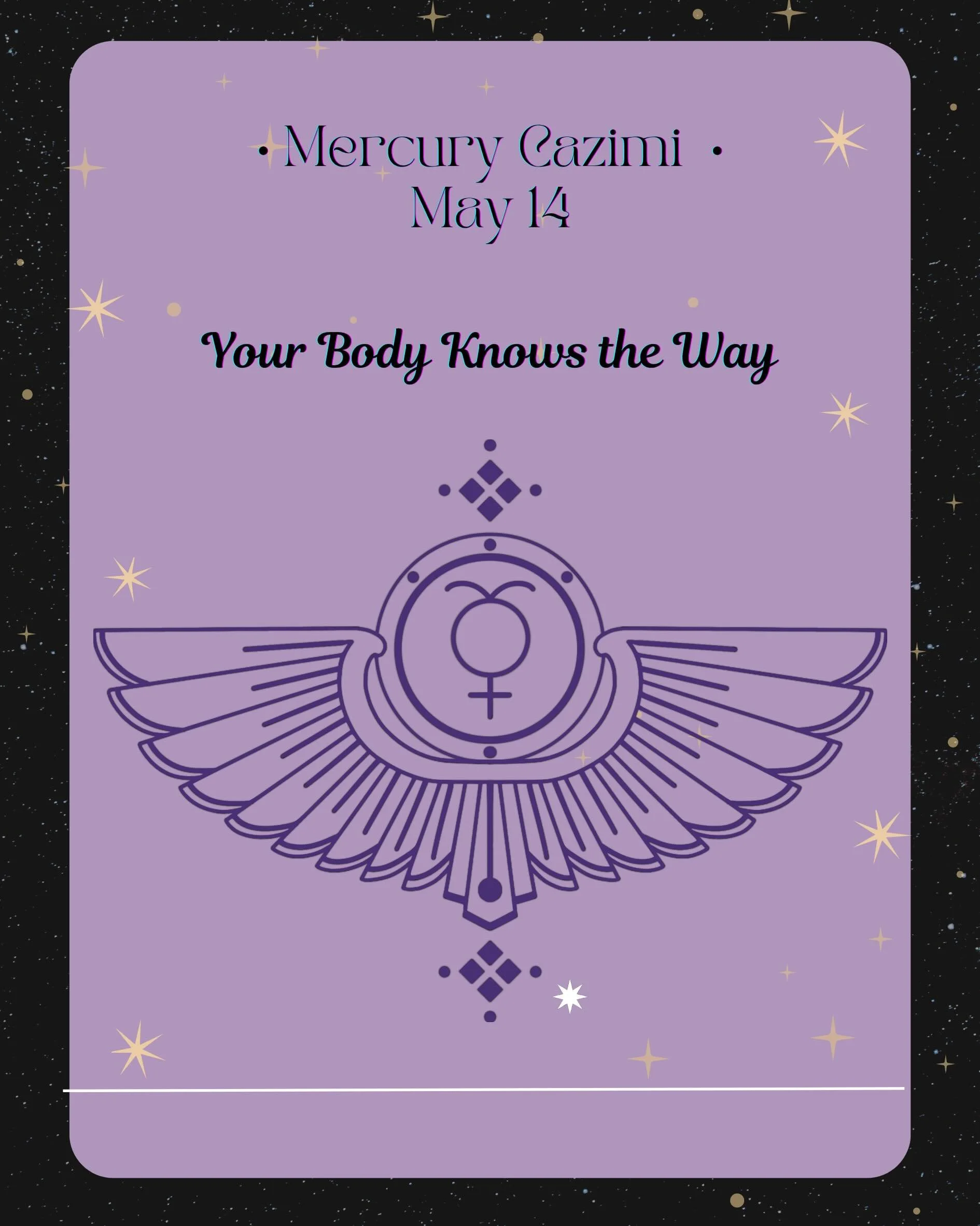 On Thursday, Mercury meets the Sun in Taurus! ♉️ ☀️ 

We&rsquo;re in for some interesting revelations, especially as it overlaps with this month&rsquo;s dark moon phase, the lunar phase of the goddess! ⚫️✨ 

Pay attention to your dreams this week, as