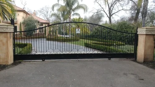 Driveway Entry Metal Gate