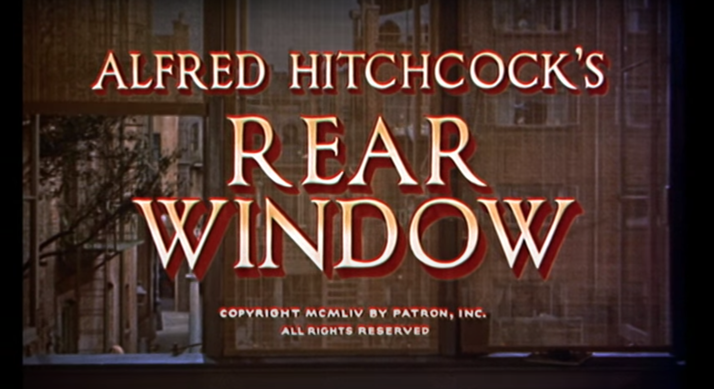 Rear Window and Vertigo Essay — Eli Solt