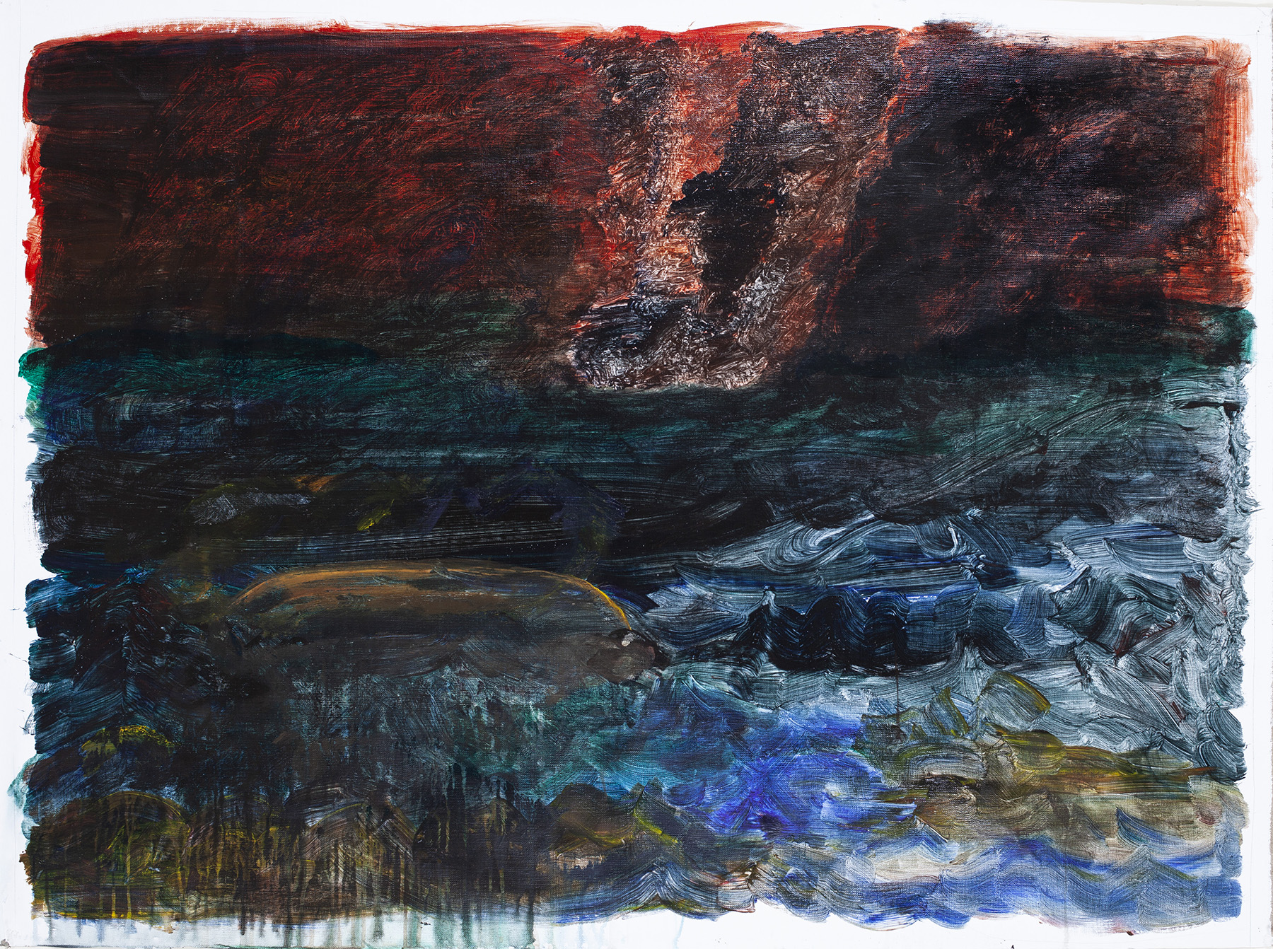 7.) Ono, Boat Sinking. 2018.  Acrylic on canvas, 38.25 in x 53 in (97.2 cm x 134.6 cm) copy.jpg