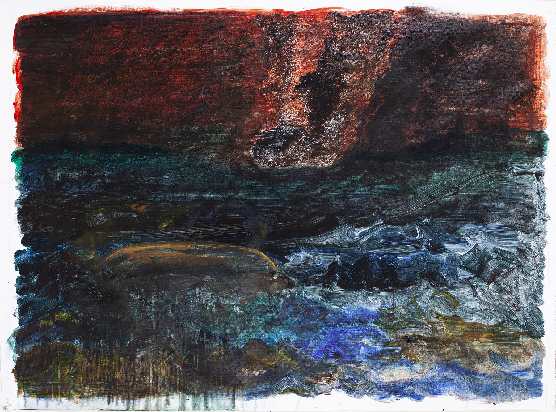 8.) Ono, Boat Sinking. 2018.  Acrylic on canvas, 38.25 in x 53 in (97.2 cm x 134.6 cm) copy.jpg