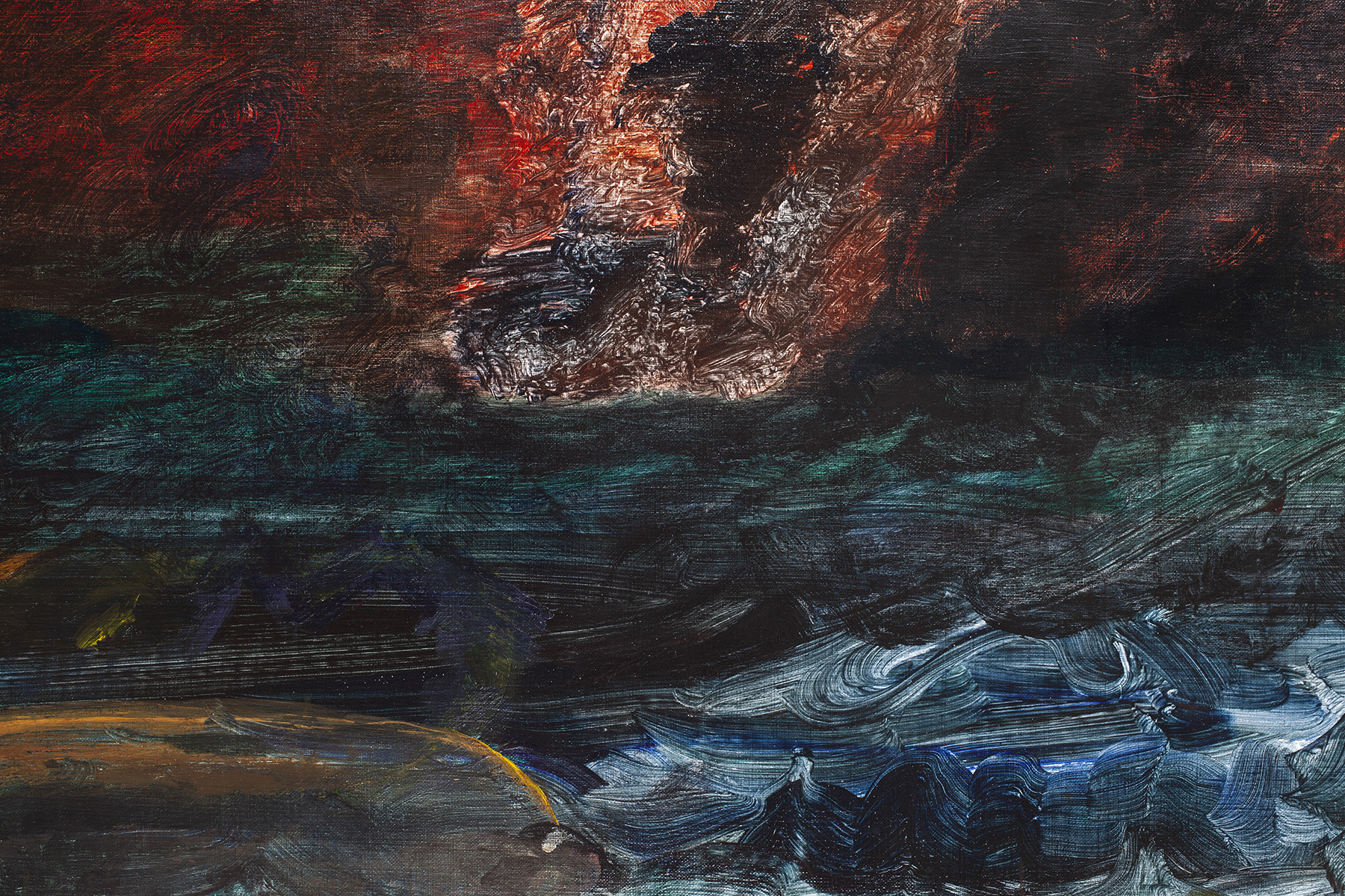 9.) Ono, Boat Sinking. 2018.  Acrylic on canvas, 38.25 in x 53 in (97.2 cm x 134.6 cm) copy.jpg