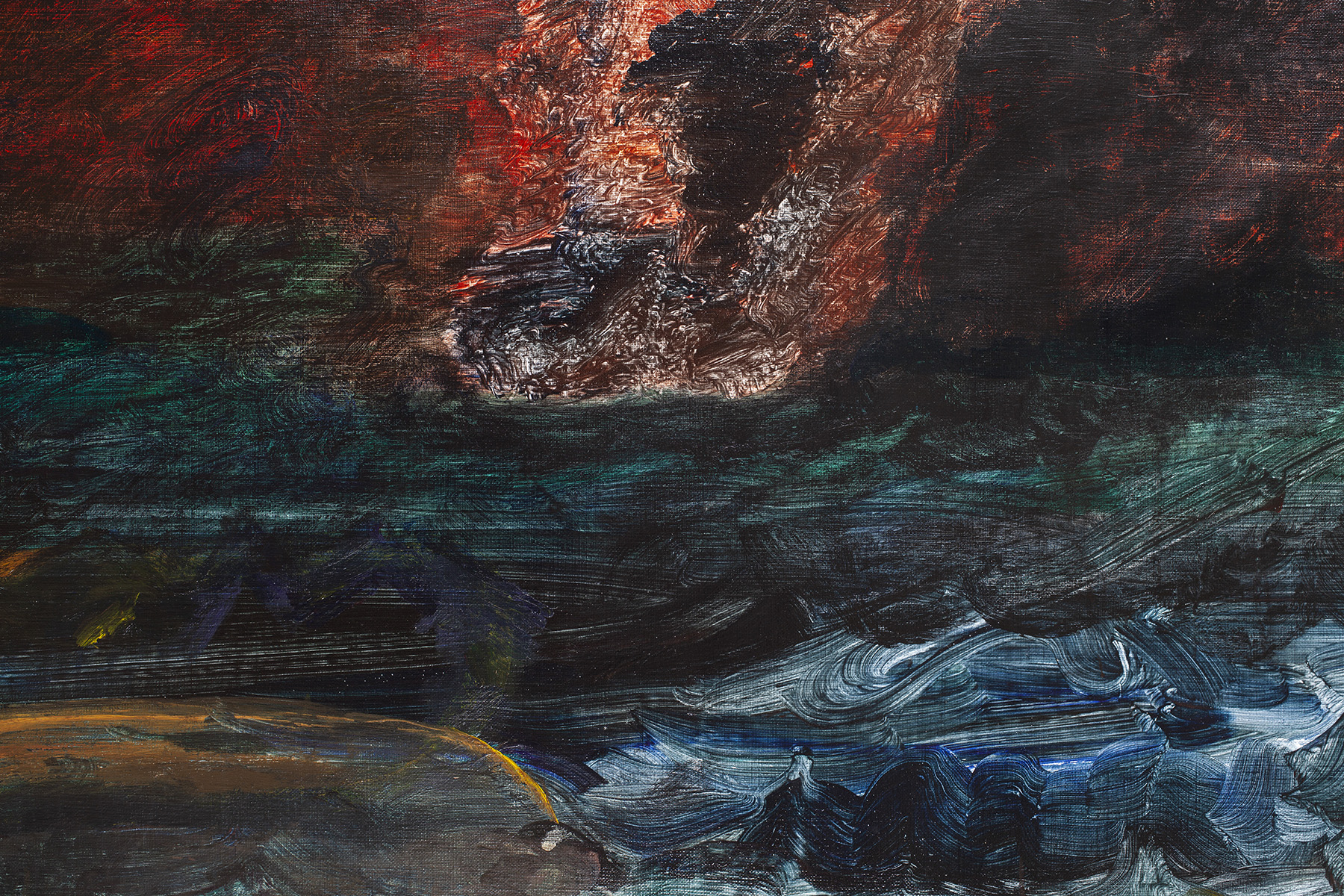 10.) Ono, Boat Sinking. 2018.  Acrylic on canvas, 38.25 in x 53 in (97.2 cm x 134.6 cm) copy.jpg