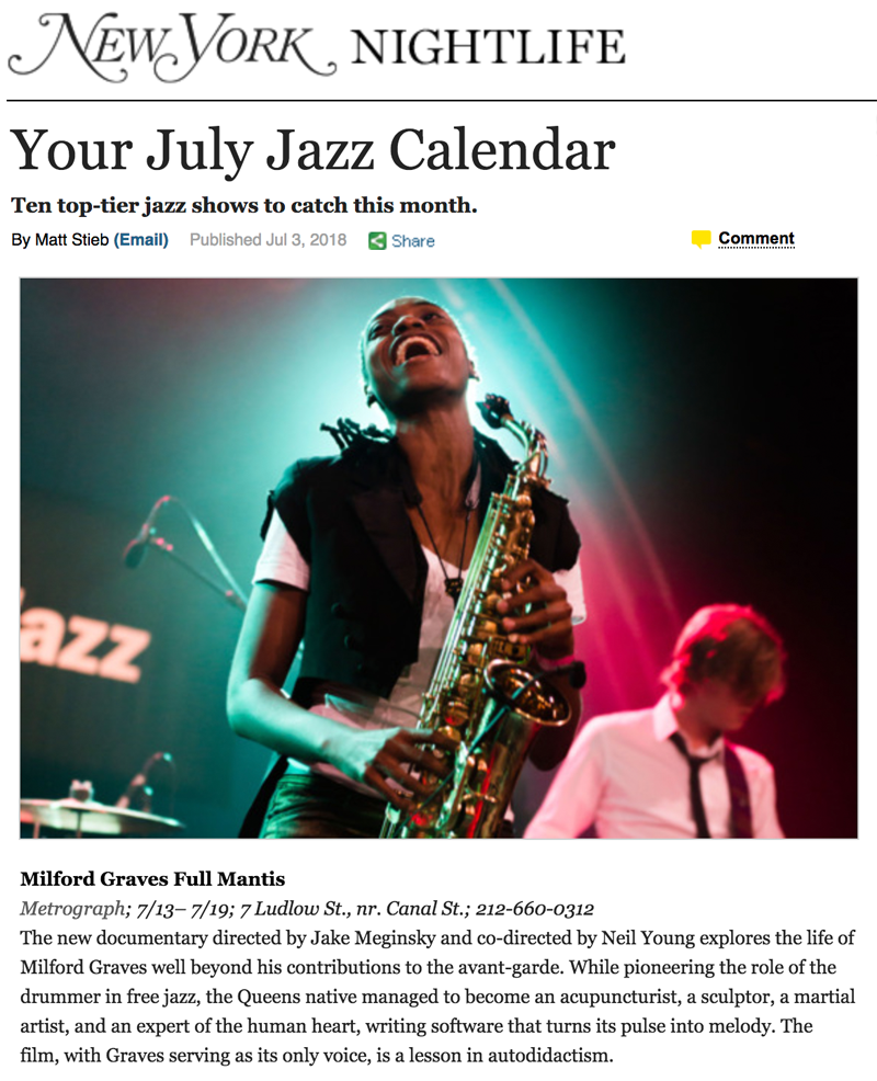 NY Mag Highlights FULL MANTIS