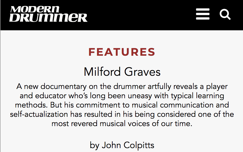 INTERVIEW WITH MILFRORD GRAVES: FROM LEARNING THE LANGUAGE WITH CHINESE TEACHERS ONLINE TO MARTIAL ARTS