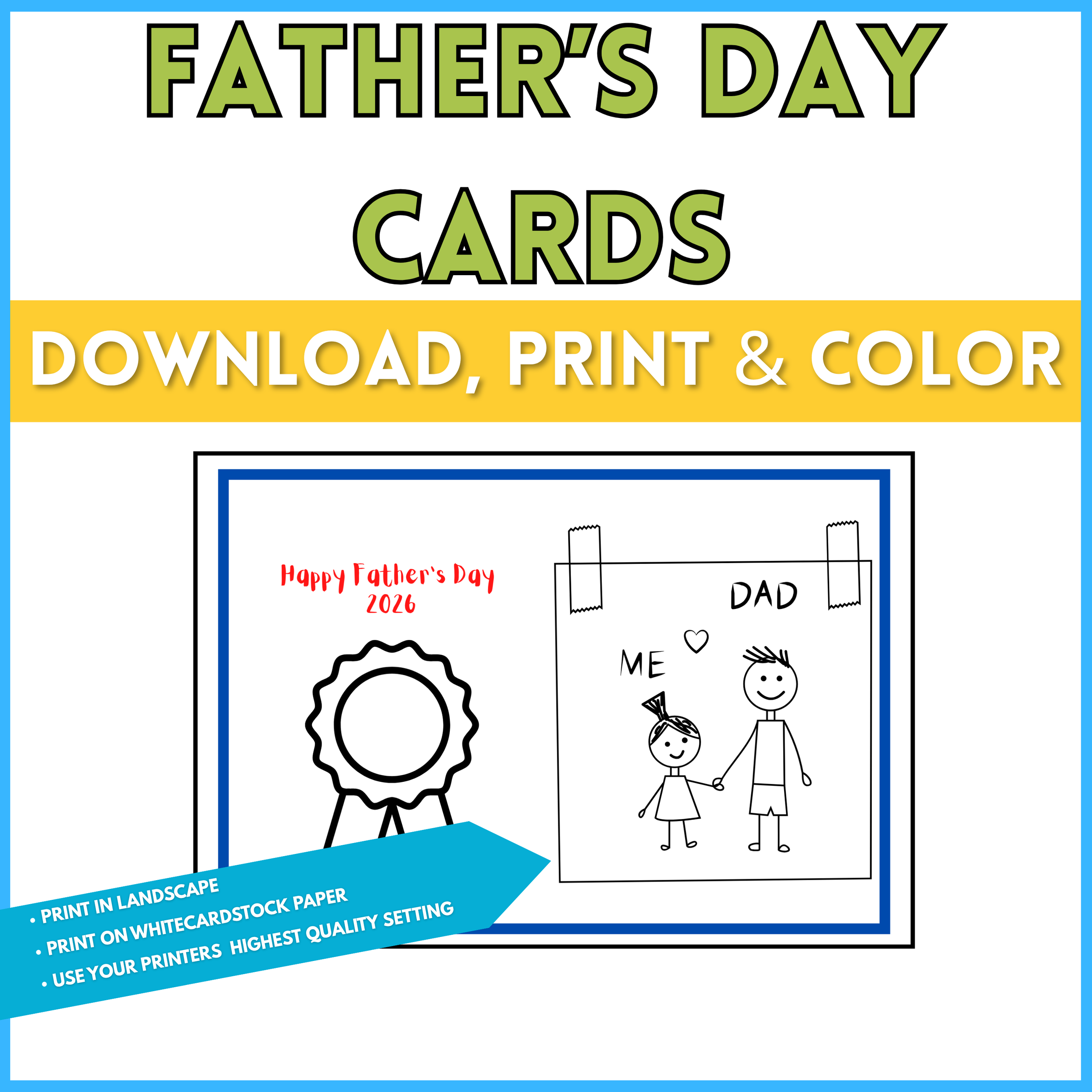 Father's Day Card (Dad & Girl)