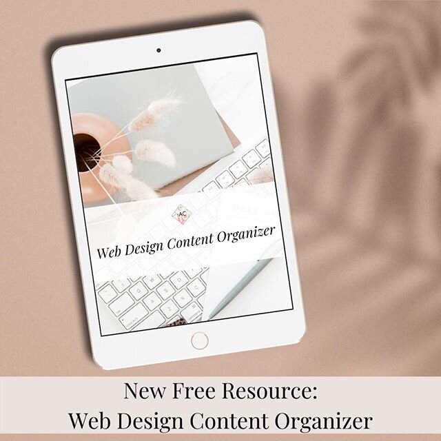 There's a new free resource in town: ⁠
⁠
The Web Design Content Organizer!⁠
⁠
Whether you are getting ready to work with a web designer or DIY your site, this is an amazing tool to help you break down the fundamental content you'll be putting on your