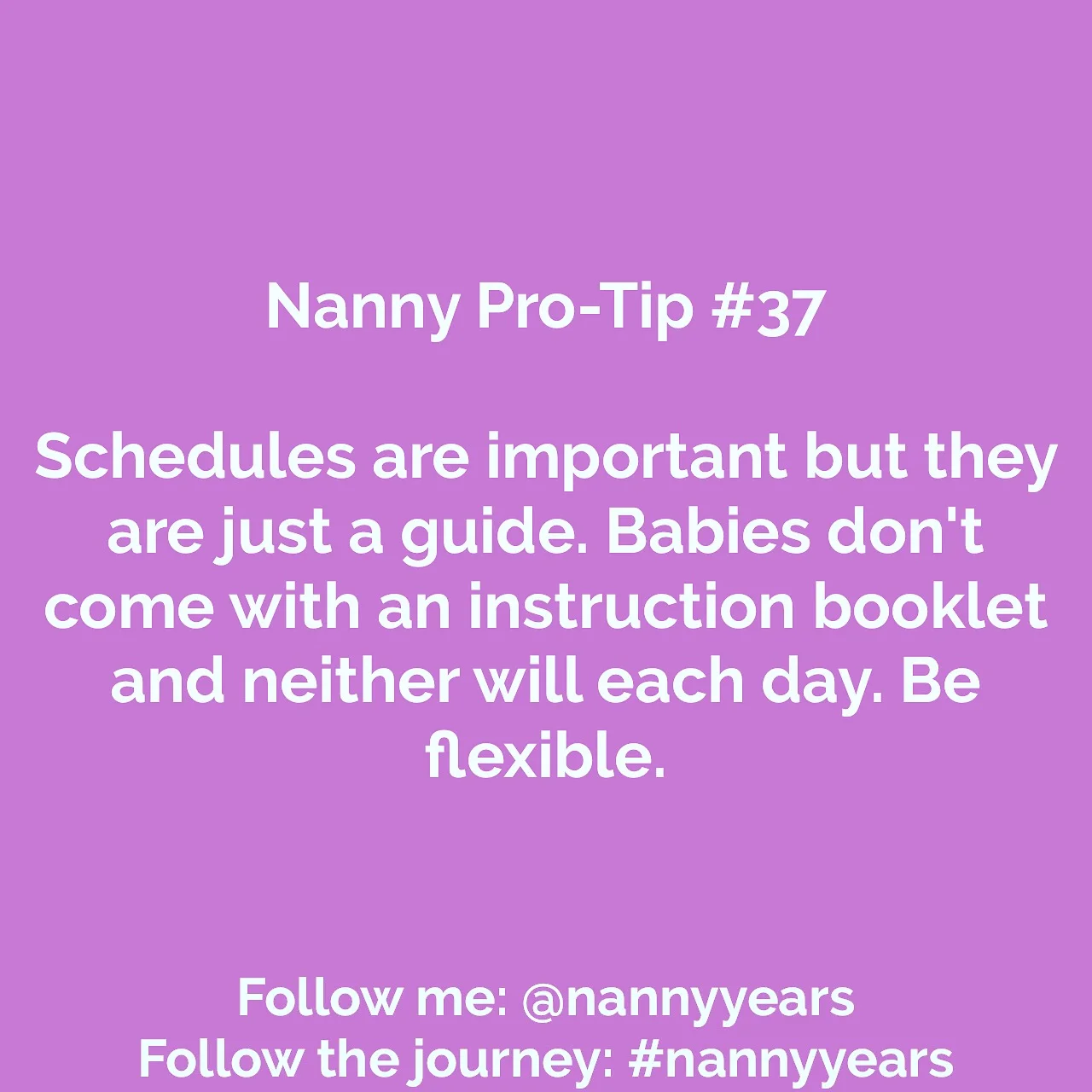 Nanny Pro-Tip #37