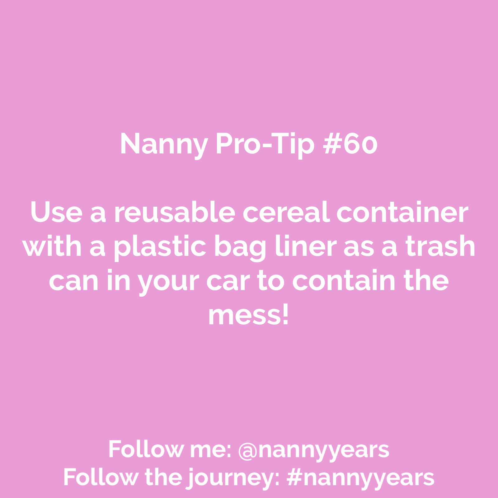 Nanny Pro-Tip #60
