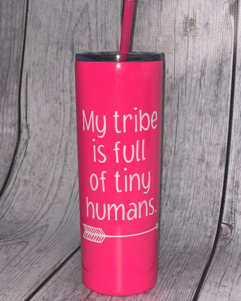 Personalized Tiny Human Tamer Tumbler - Pink Posh Co