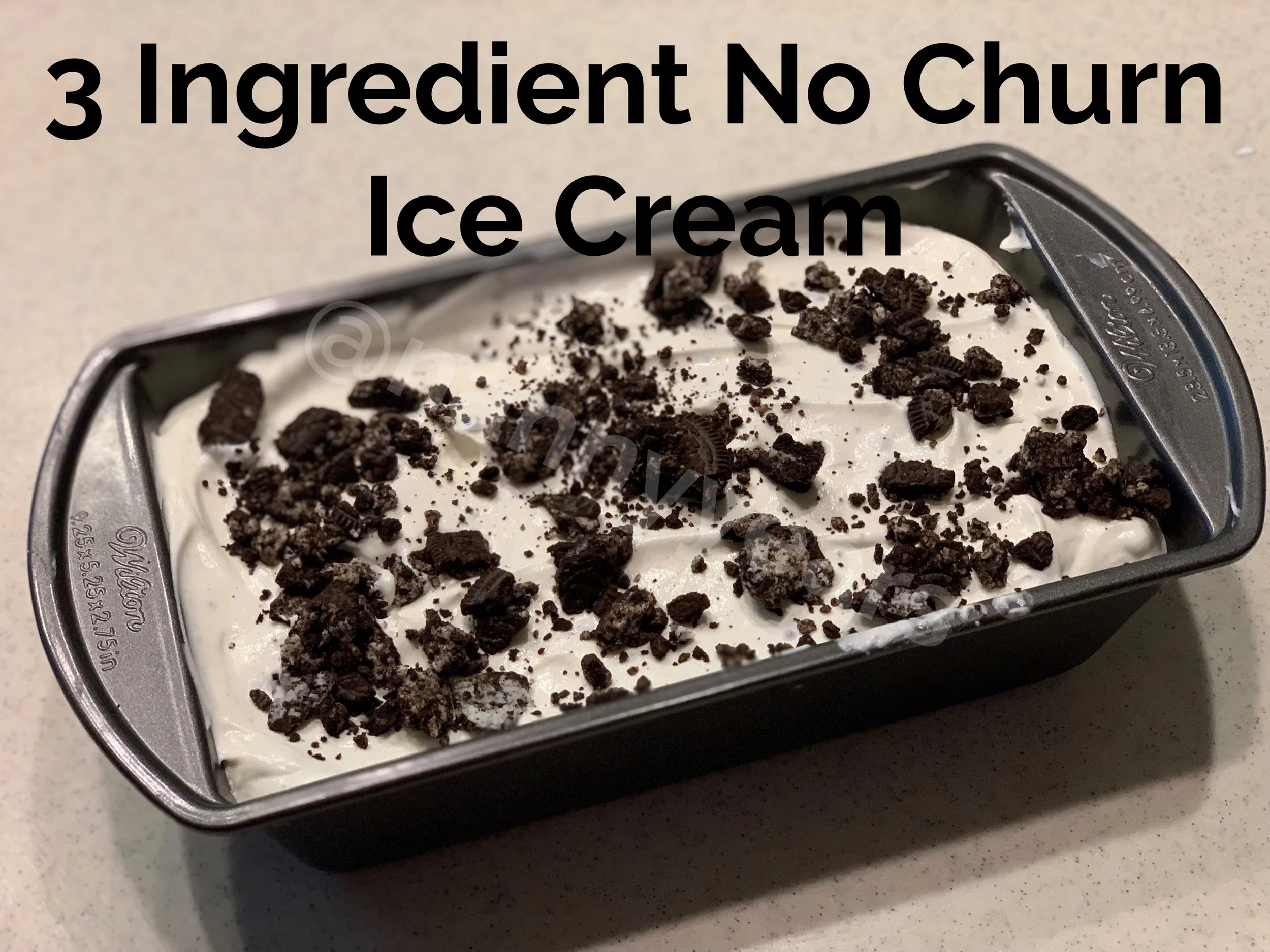 Three Ingredient No Churn Ice Cream
