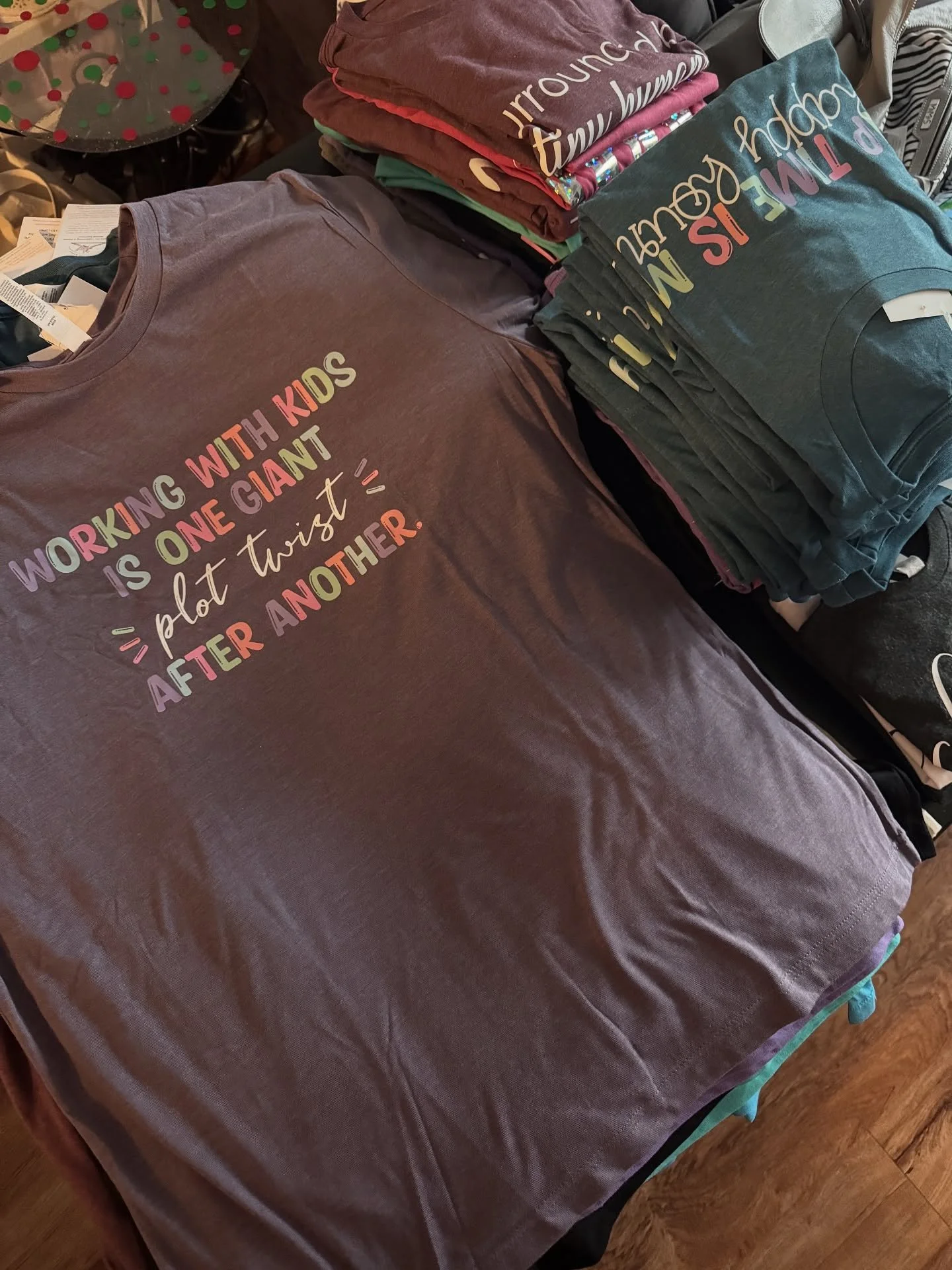 🛍️ Over 60 shirts are ready for our $13 sale! See you in stories at 2p today, 12/13!