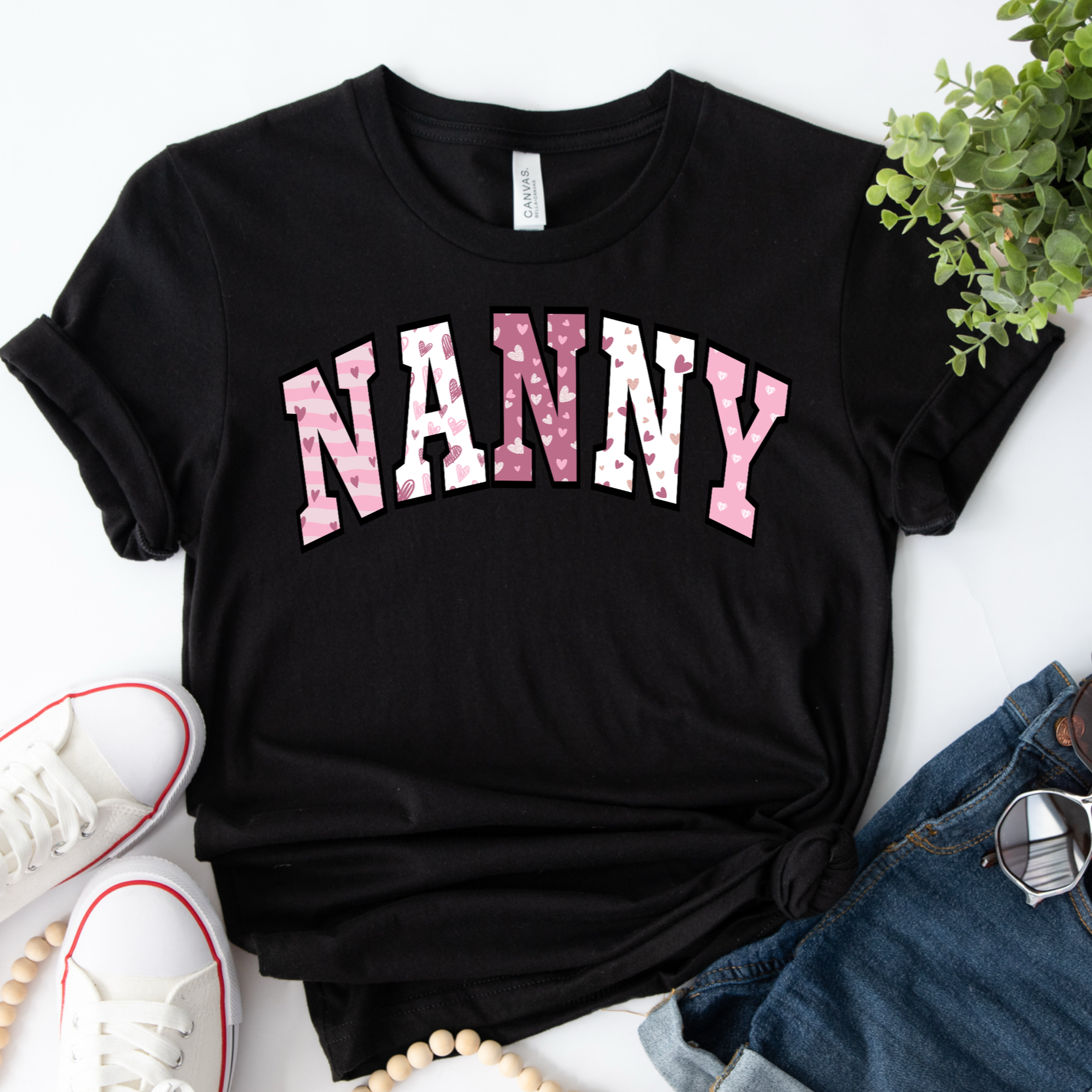 NANNY Valentine's Collage Shirt
