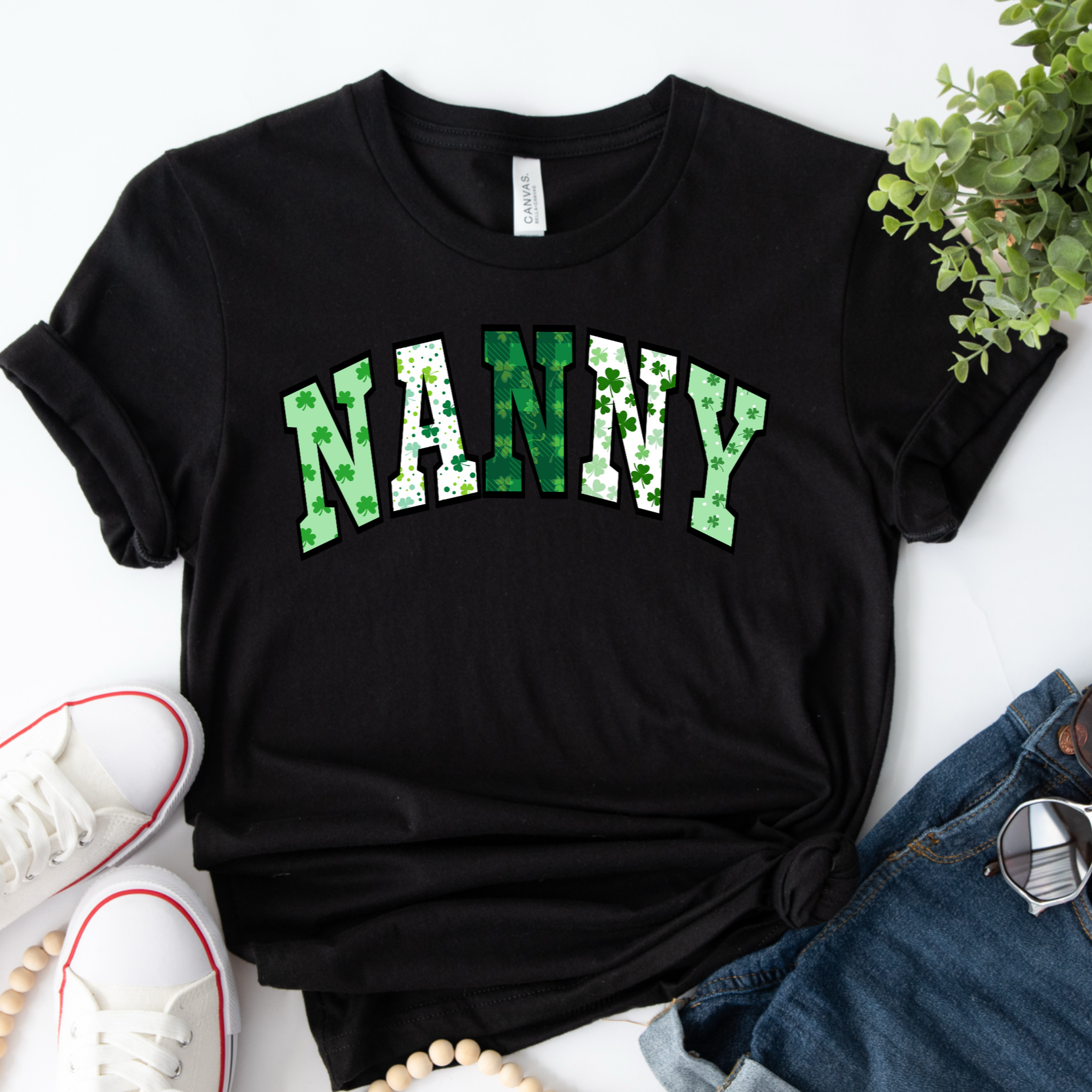 NANNY St Patrick's Collage Shirt