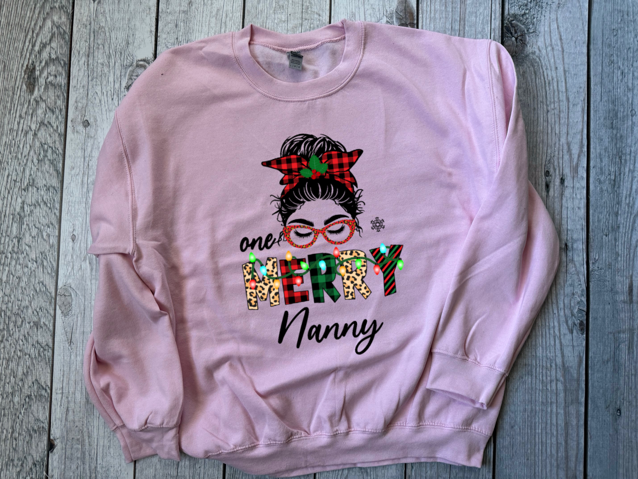 one merry nanny pink sweatshirt.PNG