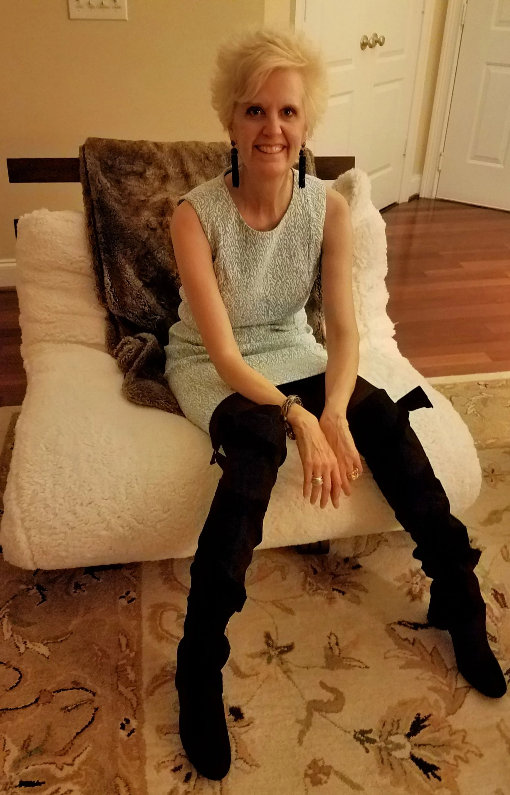 The radiant and stylish Ms. Carolyn.