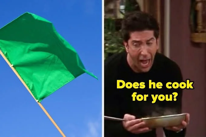 green flag man