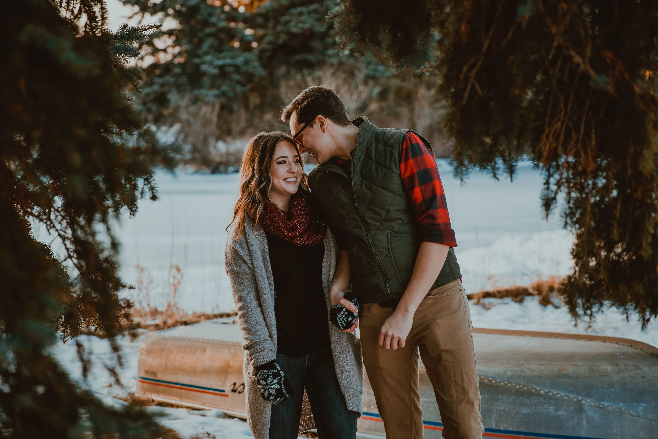 GH Photography Edmonton Engagement Sunrise Hawrelak Park Cute.jpg