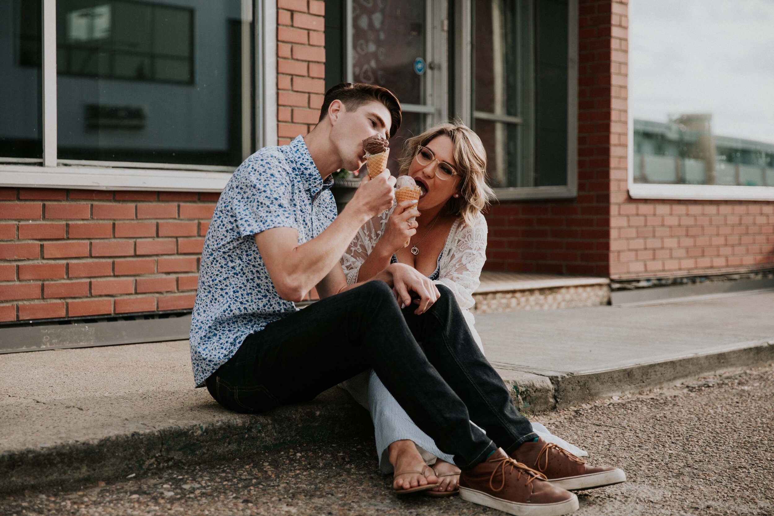 GH Photography Edmonton In House Lifestyle Engagement Session Kind Ice Cream-128.jpg