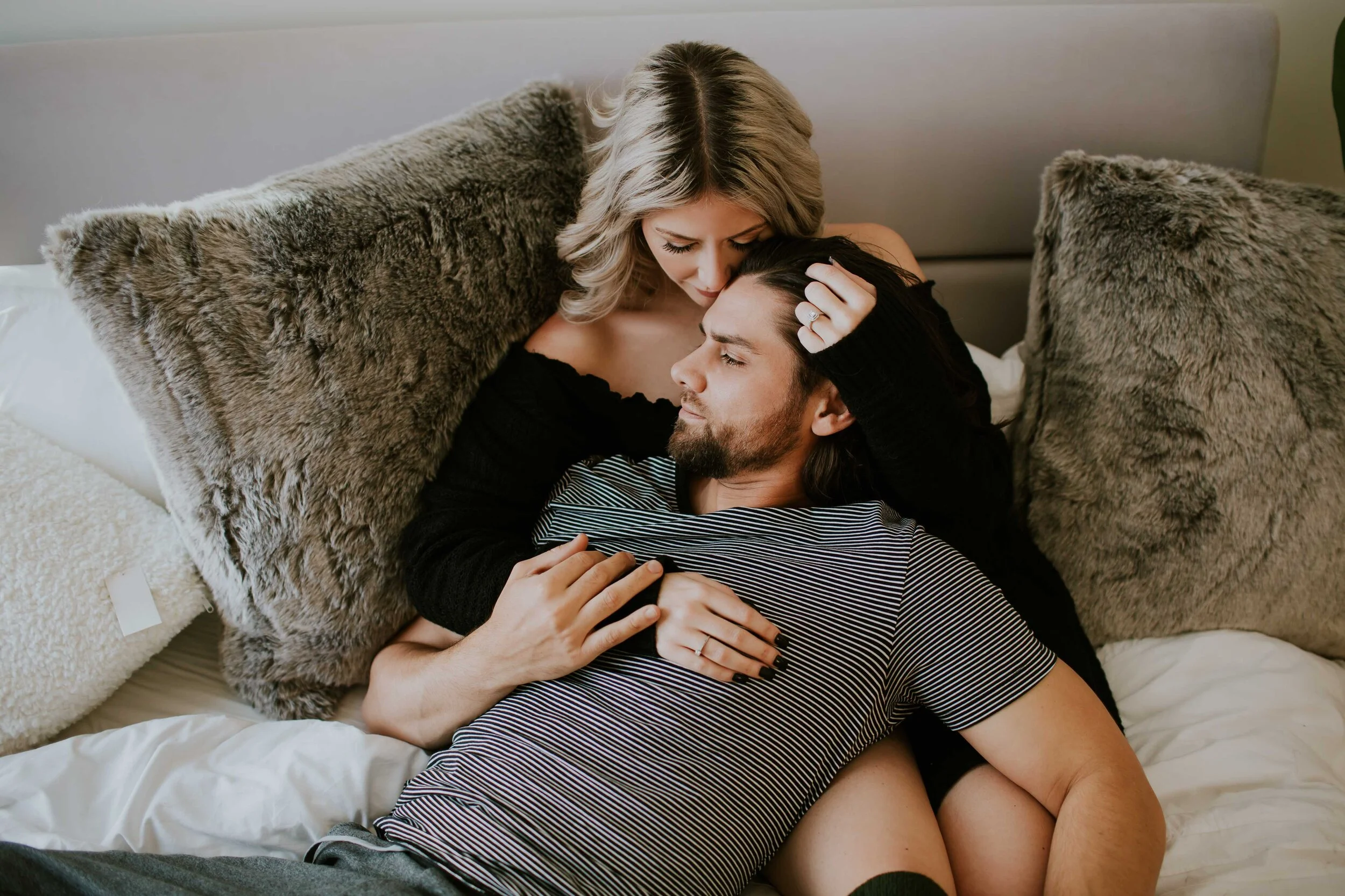 GH Photography In Home Engagement Session Bedroom Intimacy-13.jpg