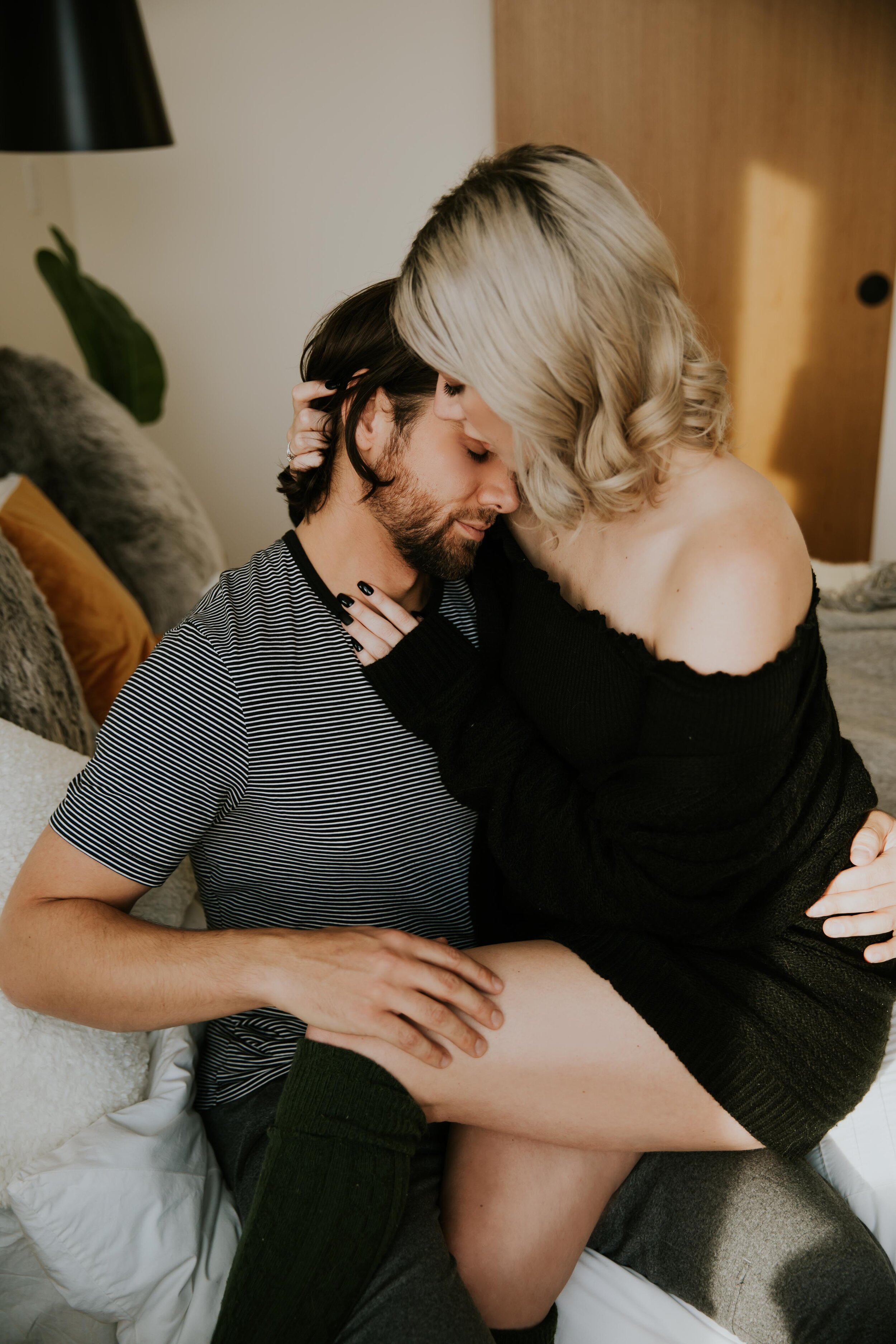 GH Photography In Home Engagement Session Bedroom Intimacy-21.jpg