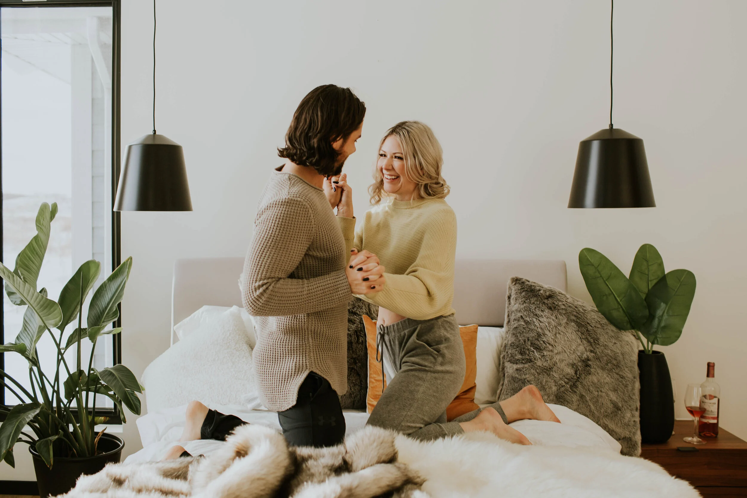 GH Photography In Home Engagement Session Bedroom Intimacy-26.jpg