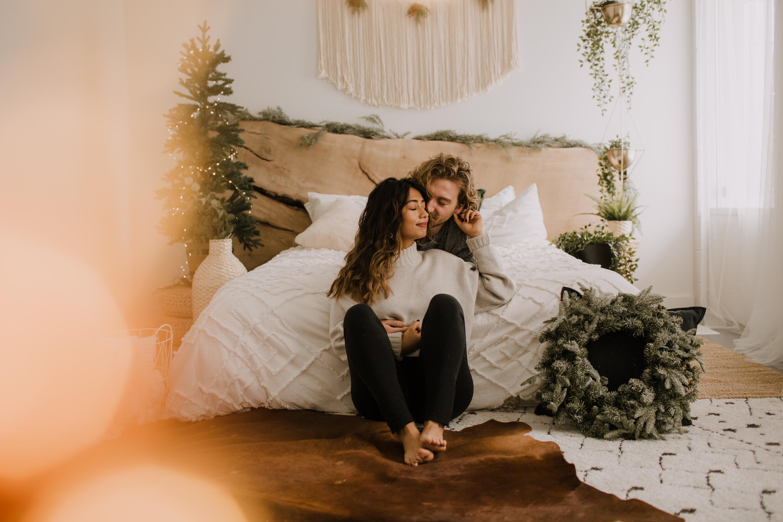 Festive Holiday Couples Session
