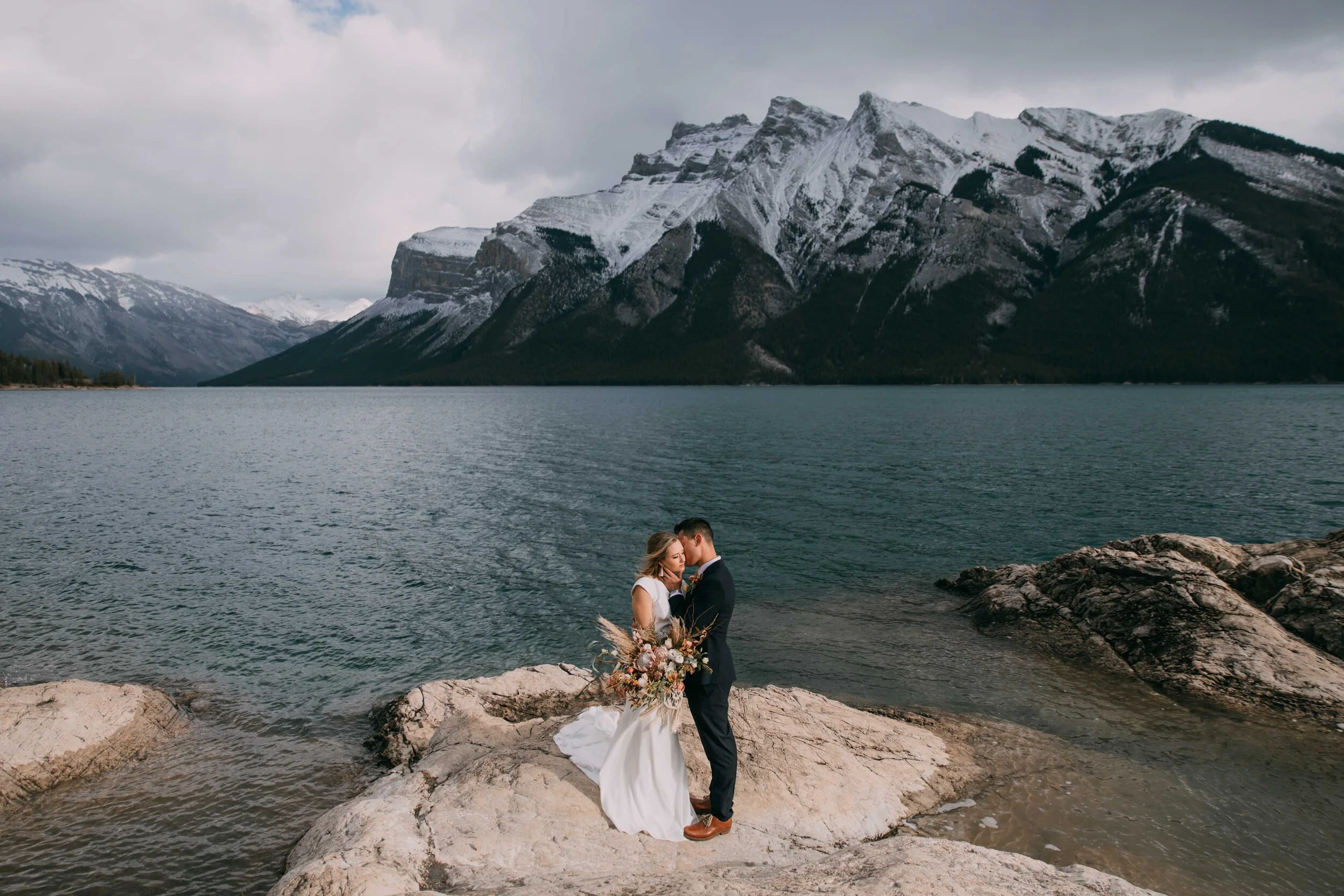 Lake Minnewanka Bridal Formals