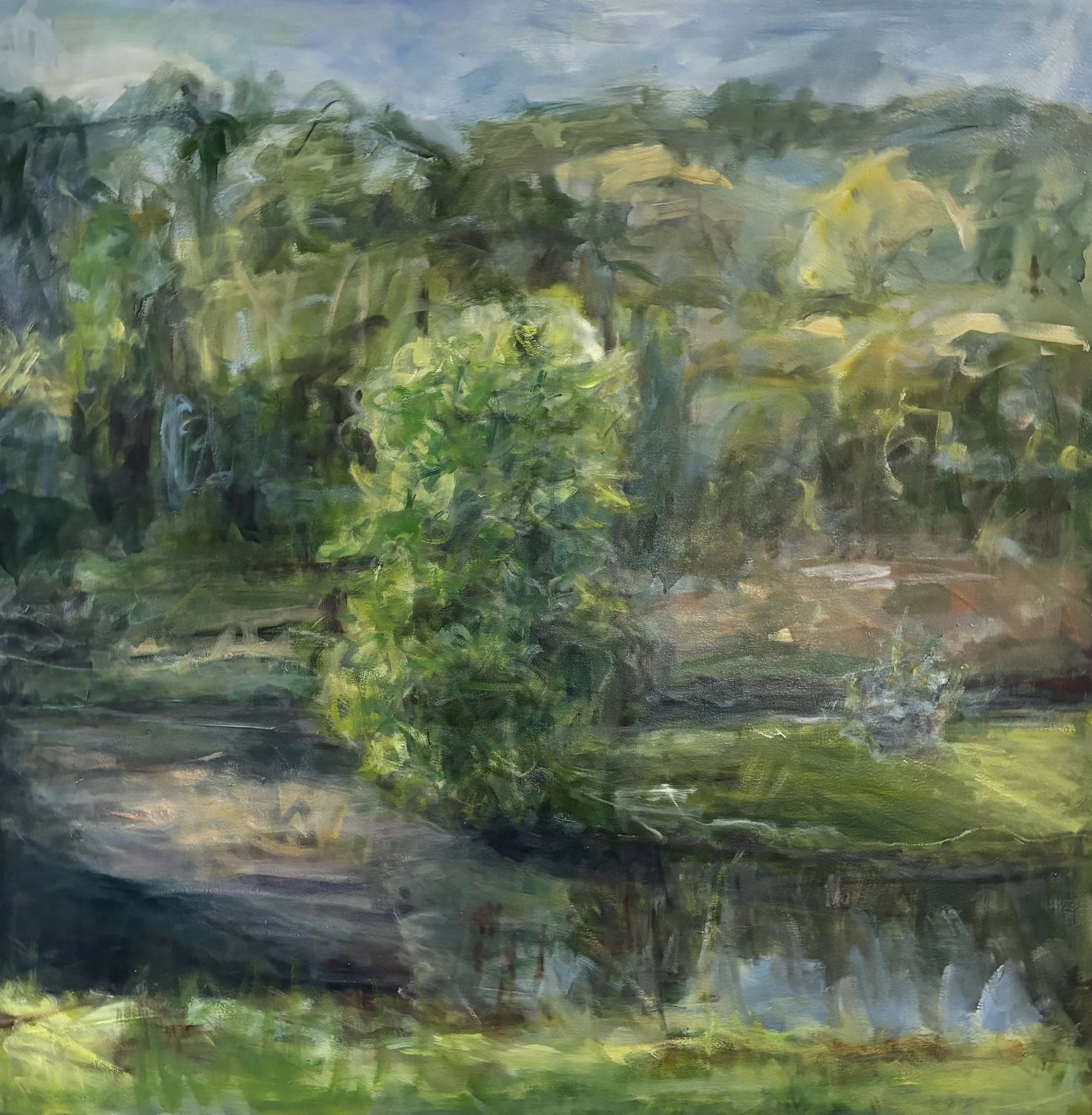 Verdant France/ oil on canvas 48 x 48 $6700