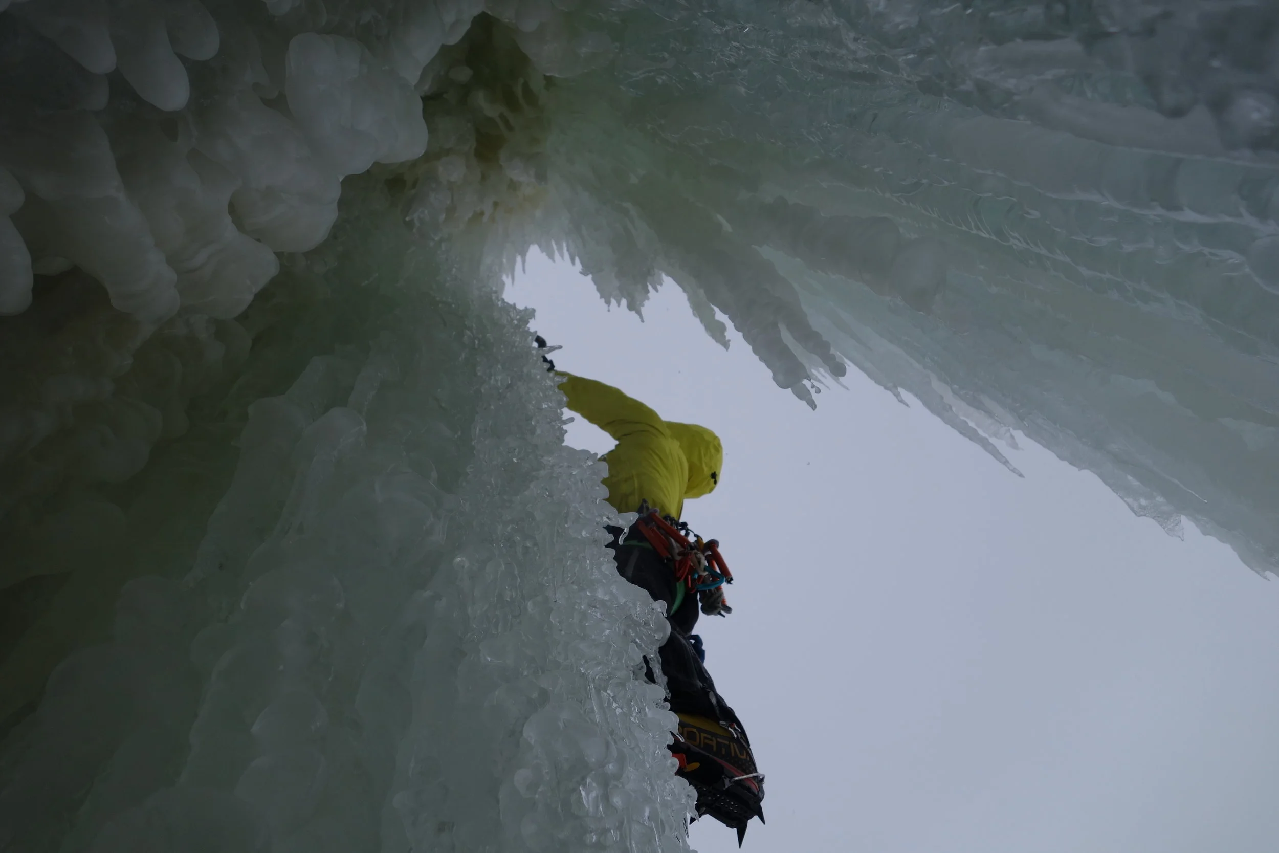 Tanja Schmitt on Hengelia Wall, Norway - Photo by Matthias Scherer
