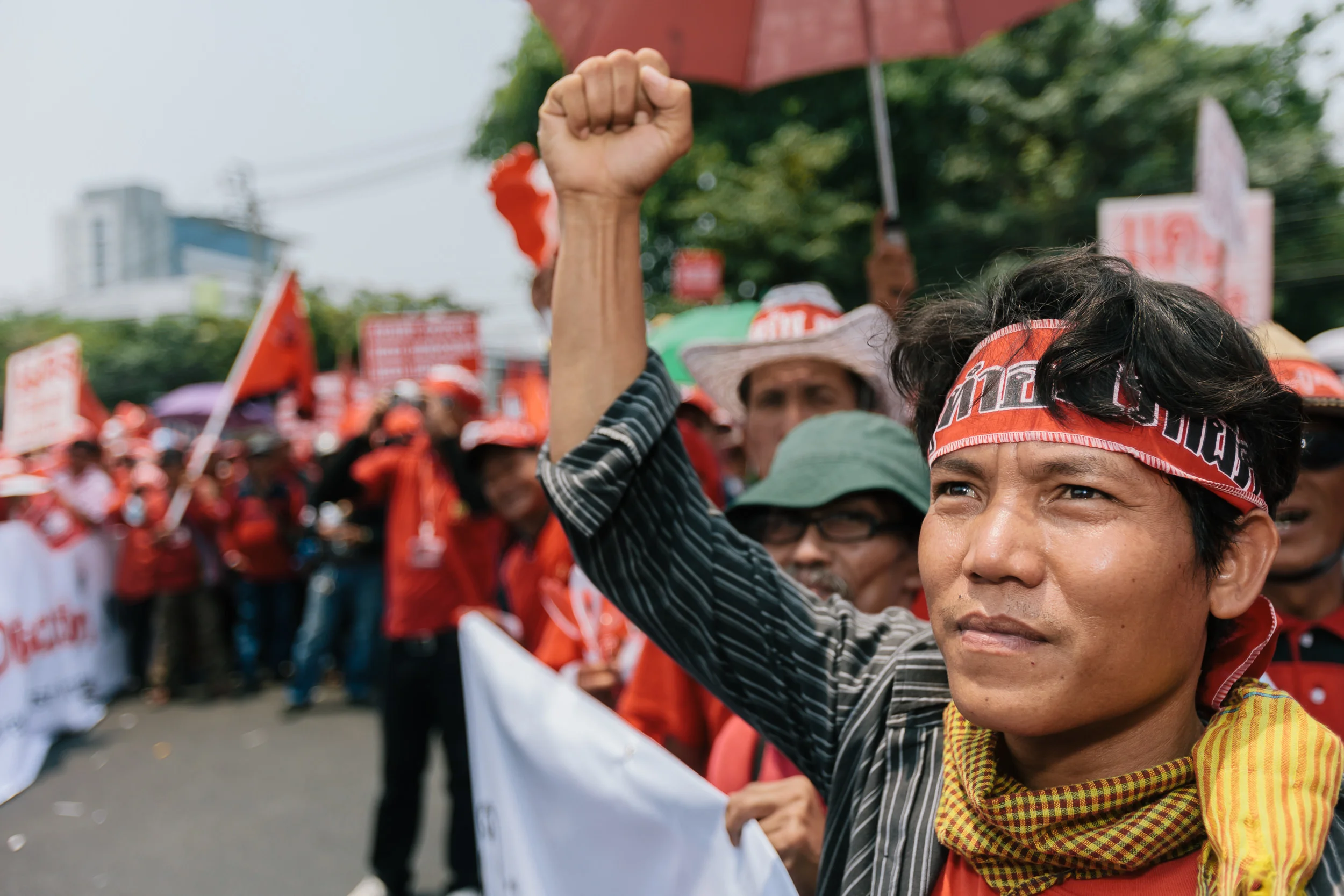 Anti-government, United Front for Democracy Against Dictatorship, protesters in Bangkok