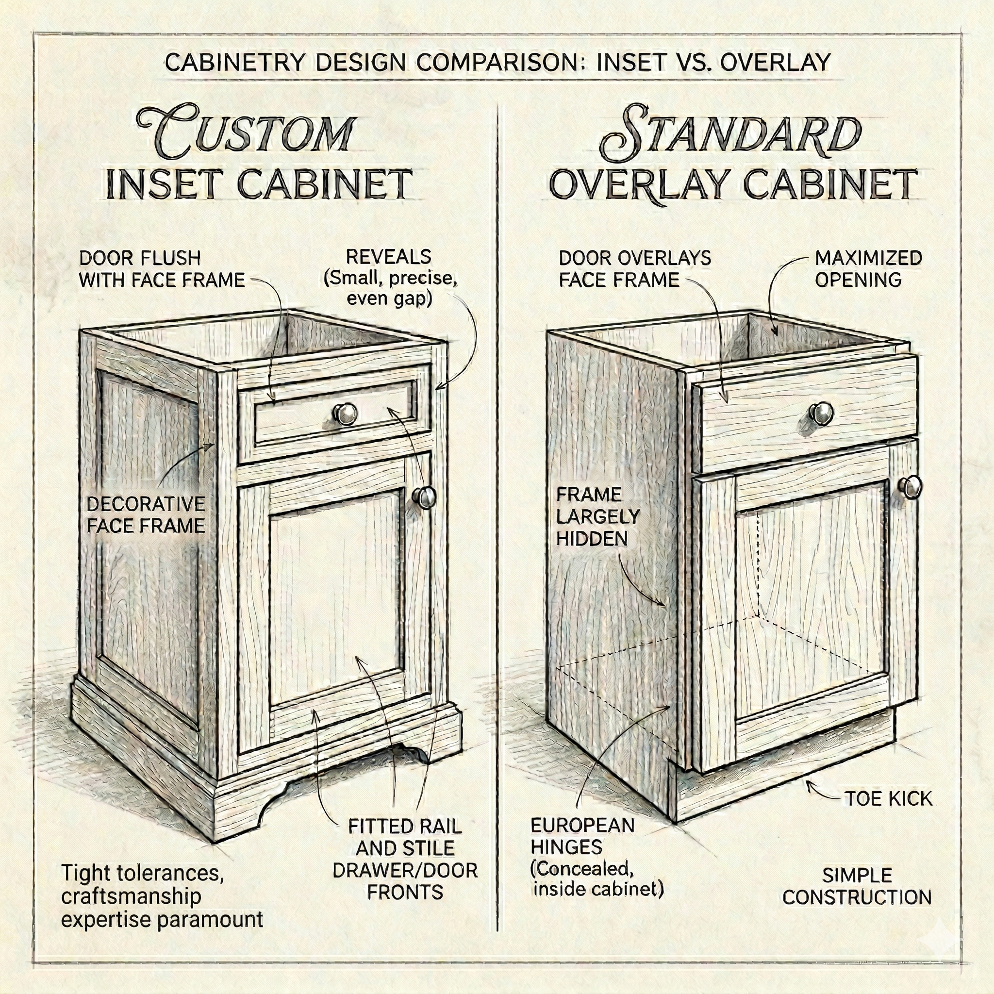 Inset vs. Overlay Cabinet Doors: Which Is Right for Your Kitchen?