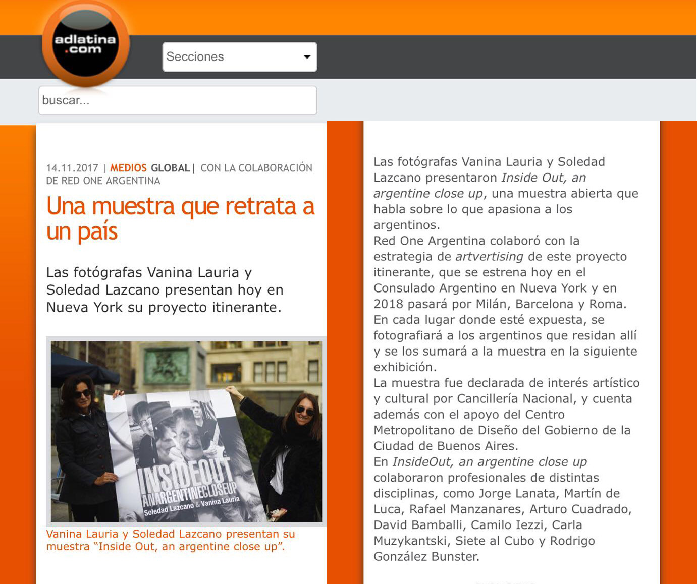 INSIDEOUT. Adlatina, Nov2017