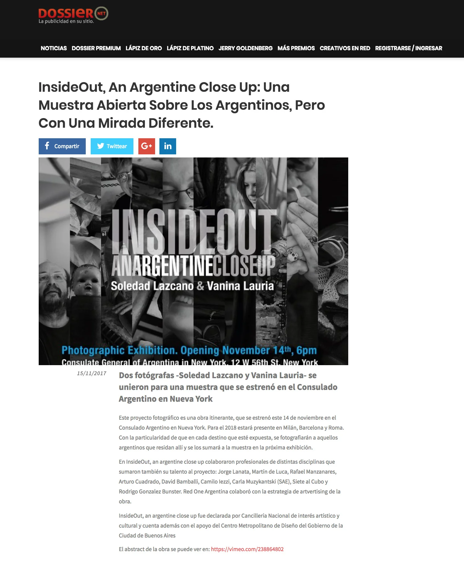 INSIDEOUT. Dossier, Nov2017