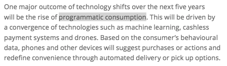 Programmatic Consumption … 意味ですか?
