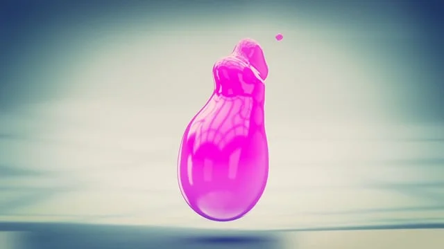 Blobbish Pink - (3D Liquid Title)