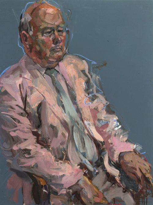 Julian Fellowes, 2014. Oil on panel, 80 x 60 cms.