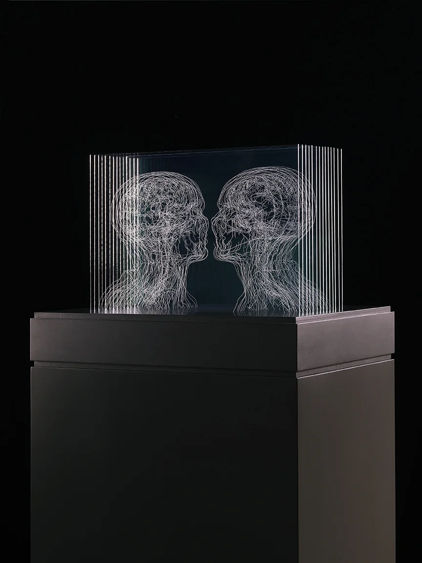 Glass, 50cm x 45cm x 37cm