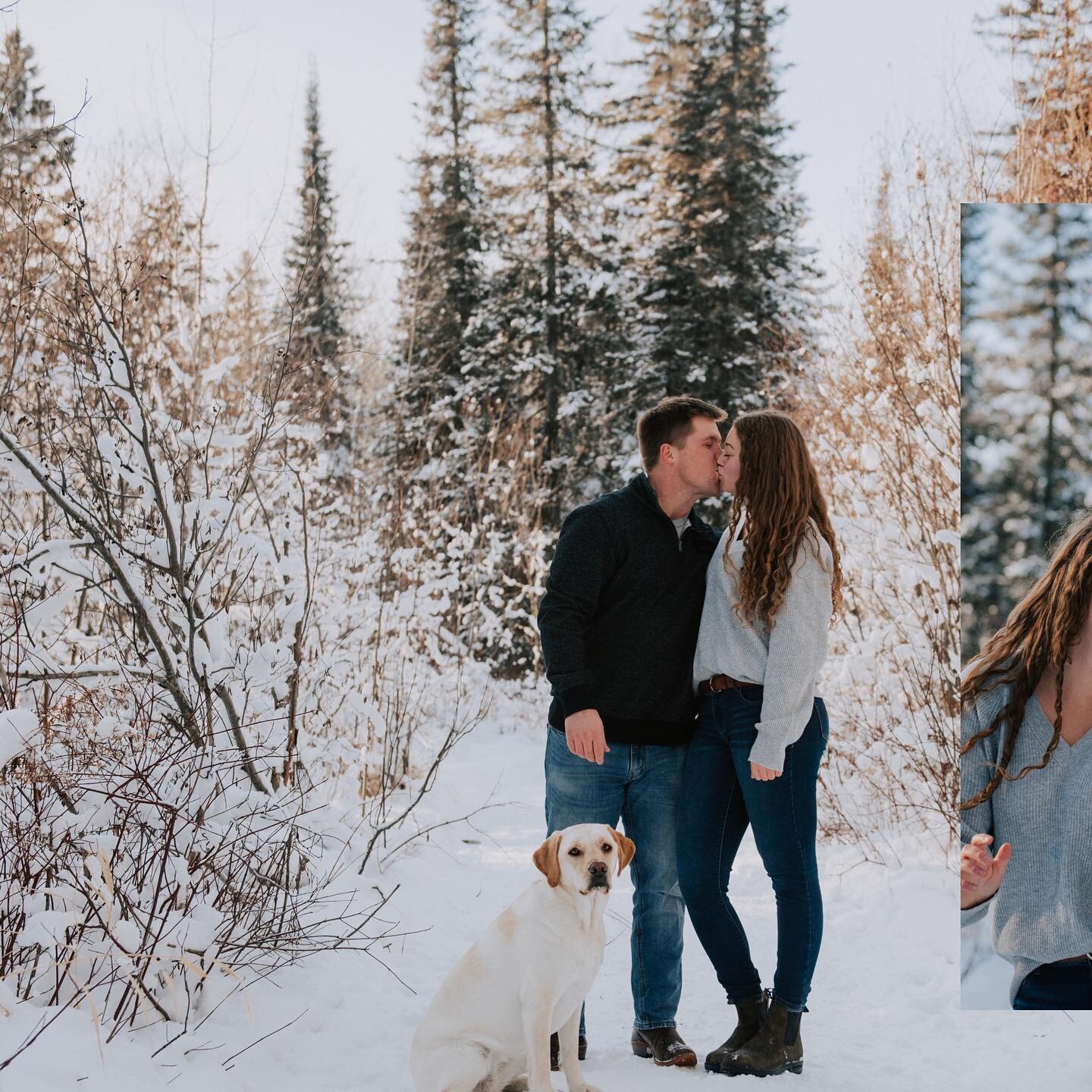 Winter wonderland ❤️ these lovely friends did a going away shoot 😢 best of luck on your next grand adventure!