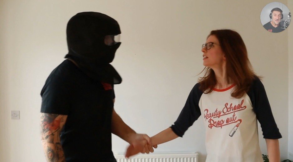 Course screenshot, physical demo