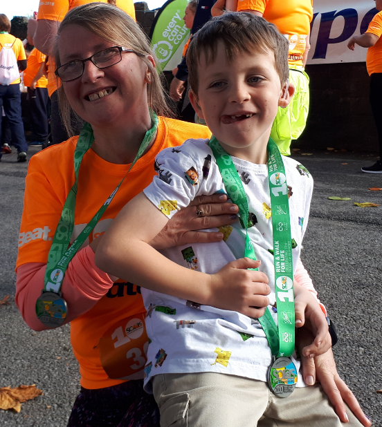 Marie with her son Jake