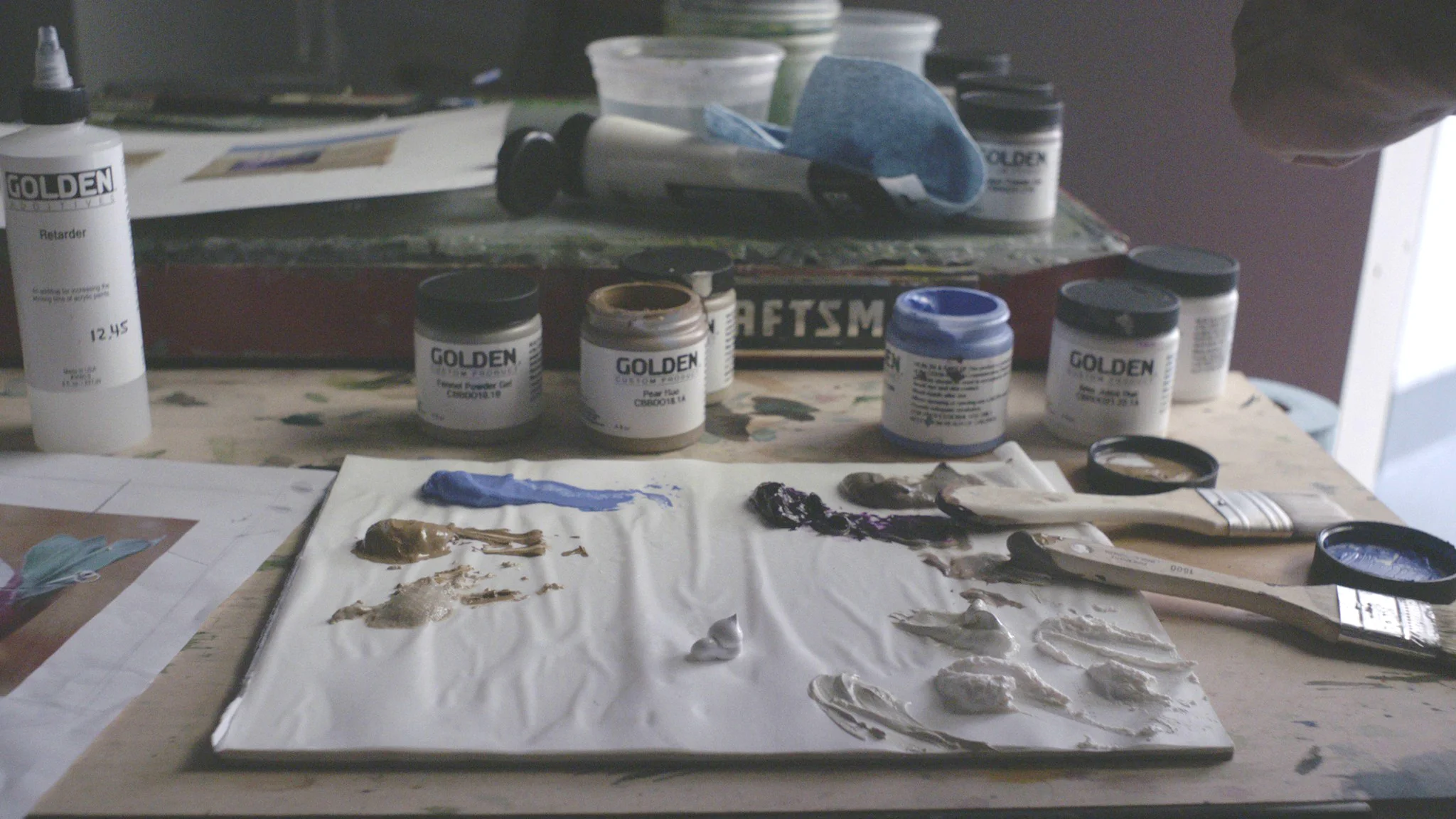 The paints were then given to 10 different artists from the New York Academy of Arts.