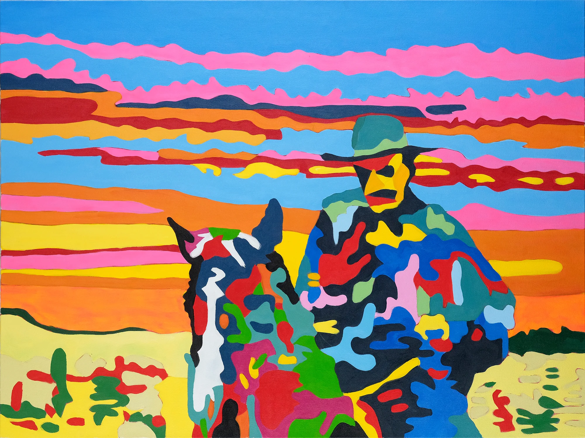 Osso Bucco (The Corn Man) 36x48 inches Acrylic on canvas