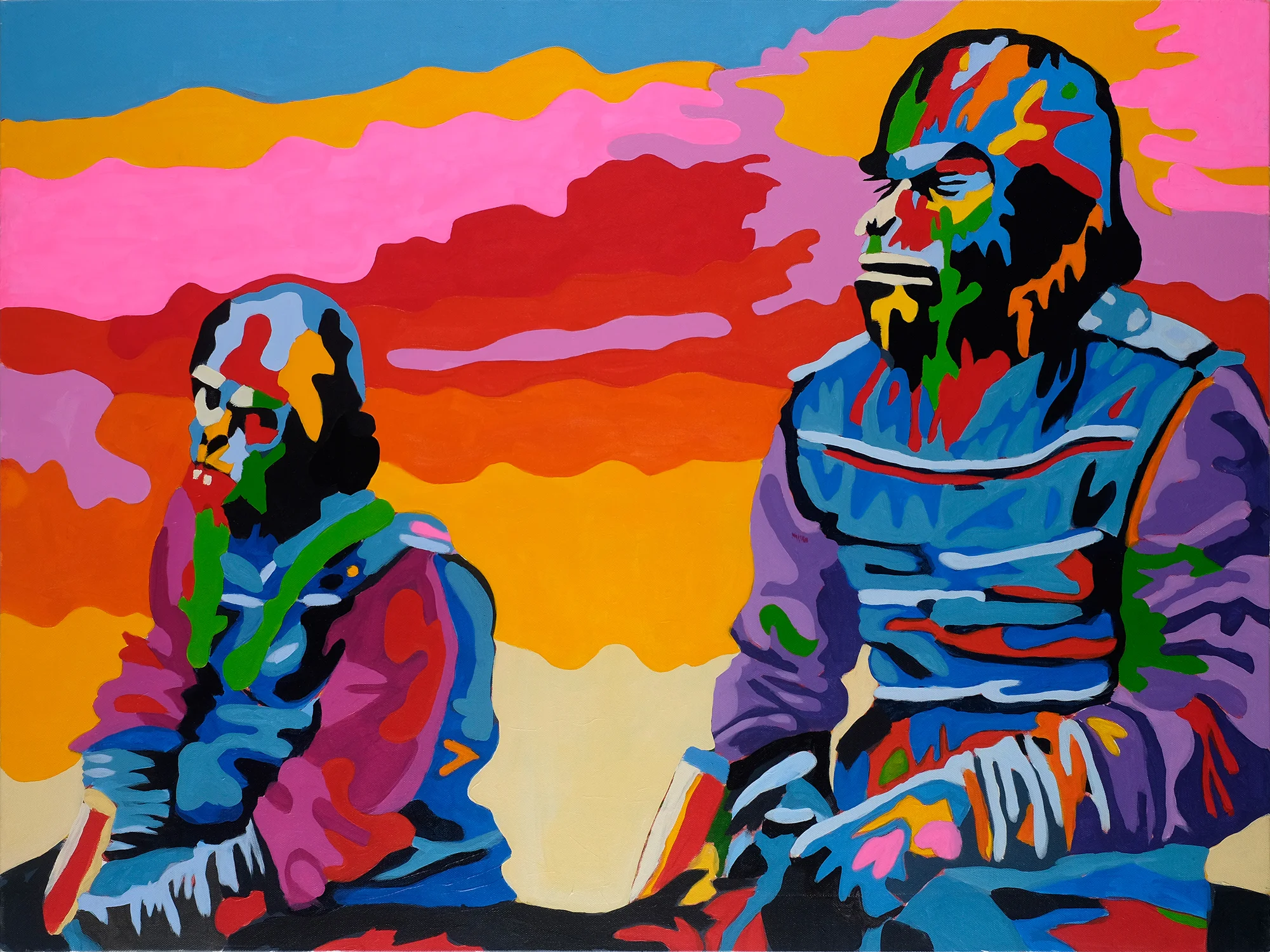 Magnificent Brutes 30x40 inches Acrylic on canvas